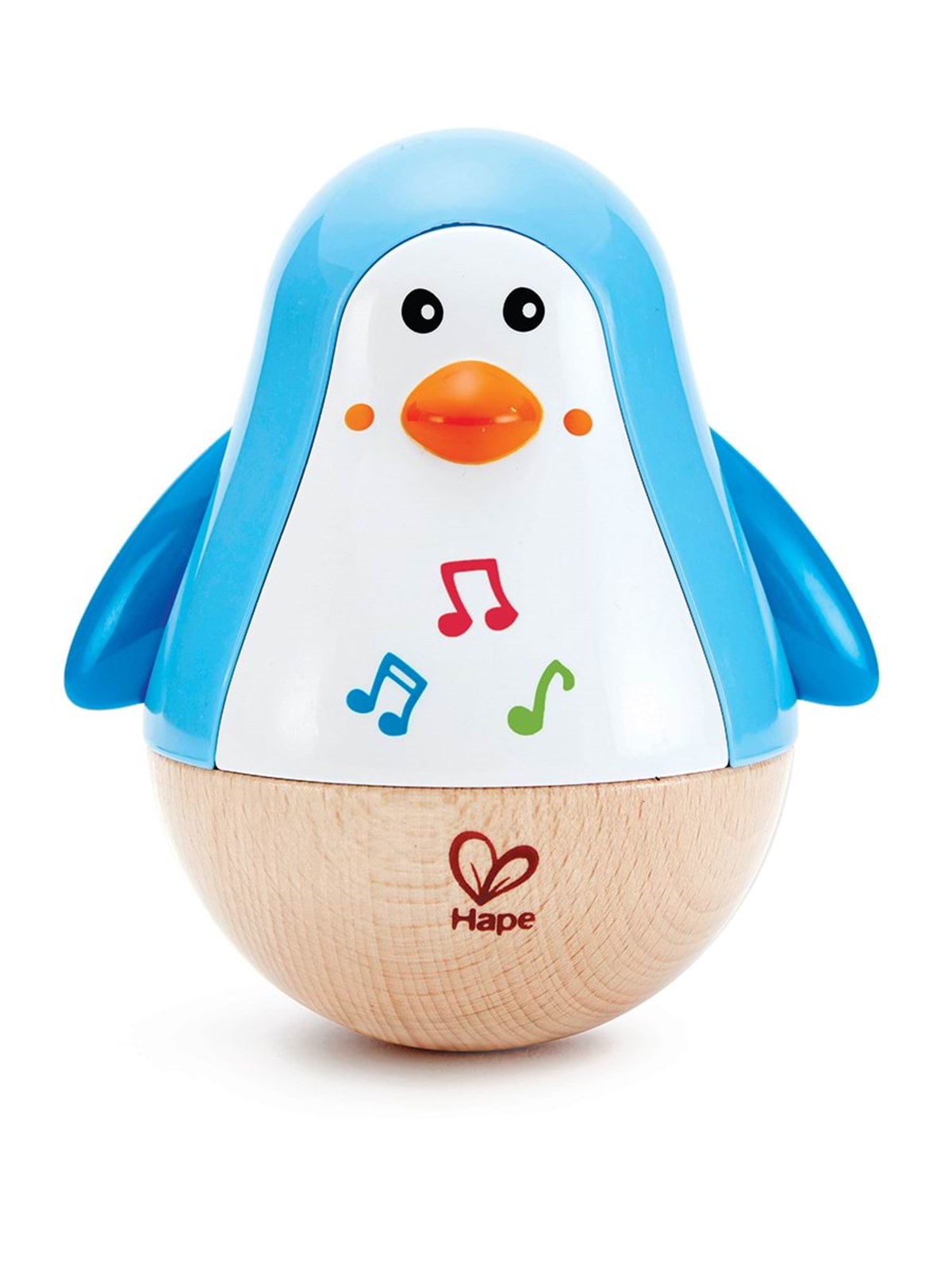 Hape Penguin Musical Wobbler, Trælegetøj