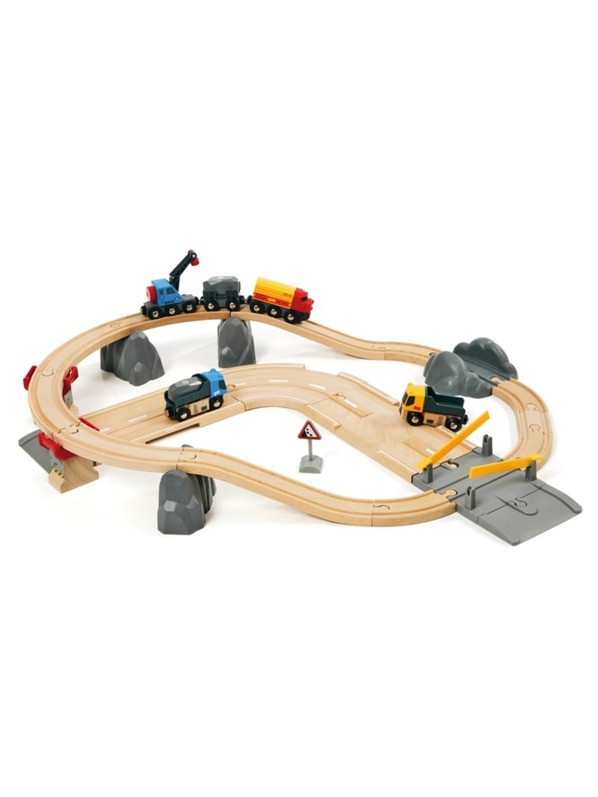 Brio 33210 Tog- og vejbane, lodsesæt, Brio Tog