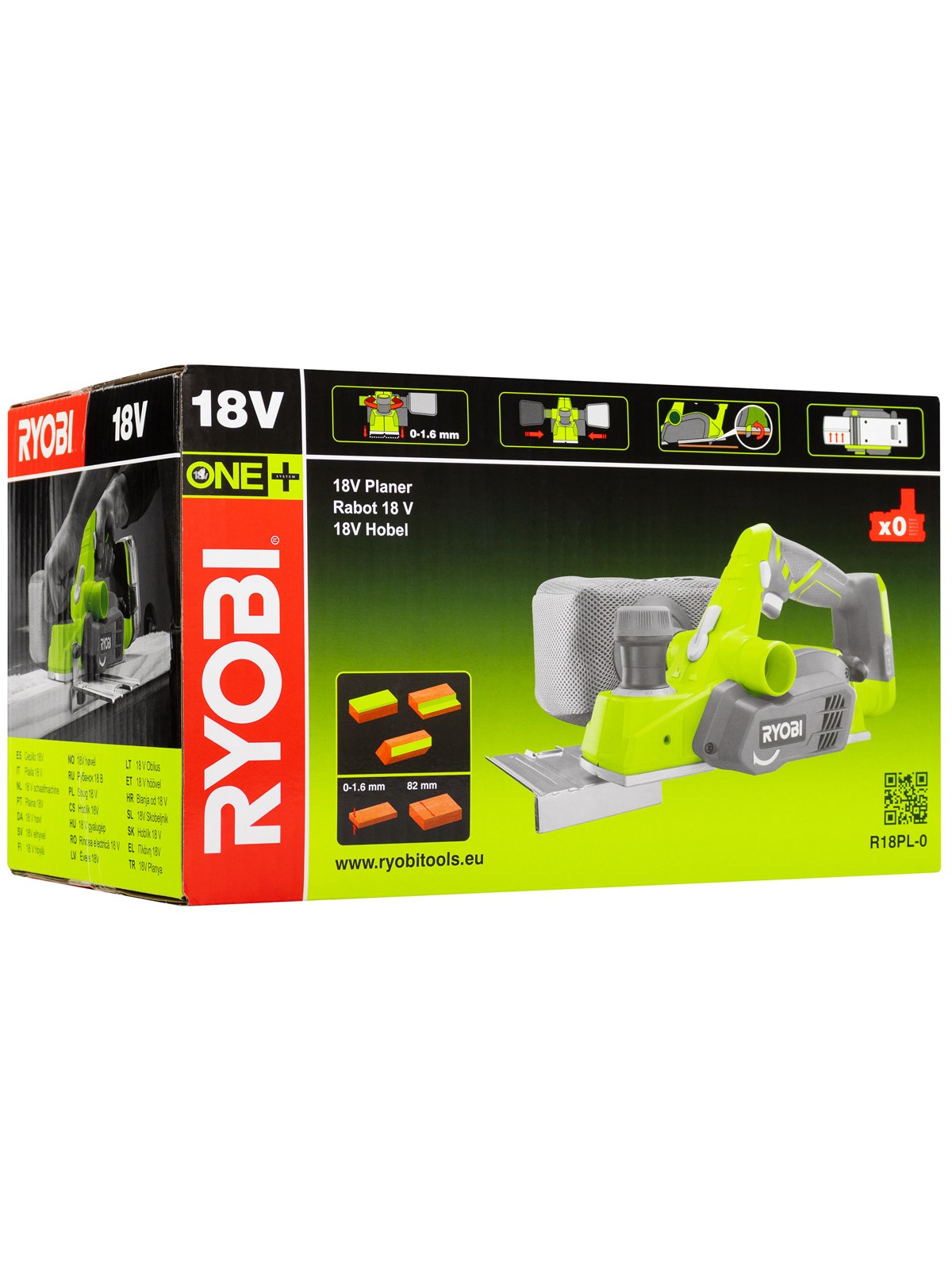 Ryobi R18PL-0 - planer, Værktøj