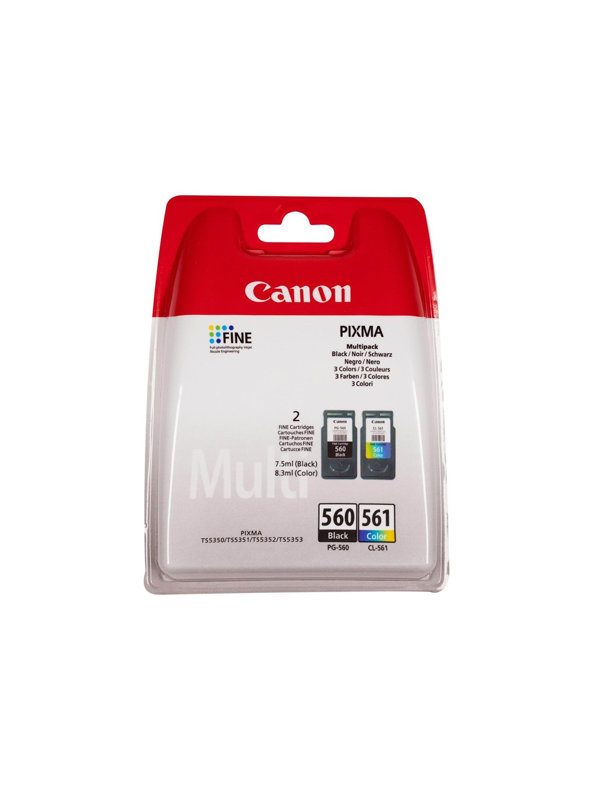 Canon PG-560/CL-561 / 3713C006 Multi Pac, Printerpatron Og Toner