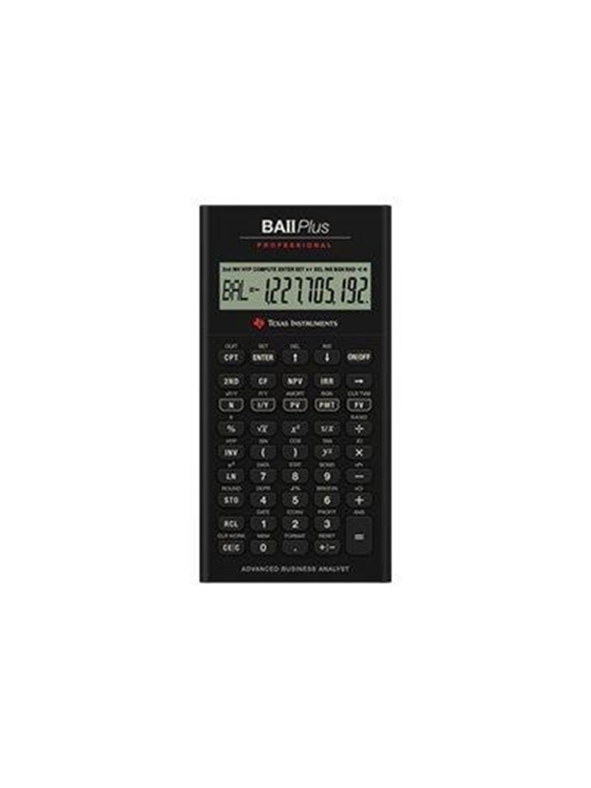 Texas Instruments BAII PLUS PROFESSIONAL - financial calculator, Lommeregner