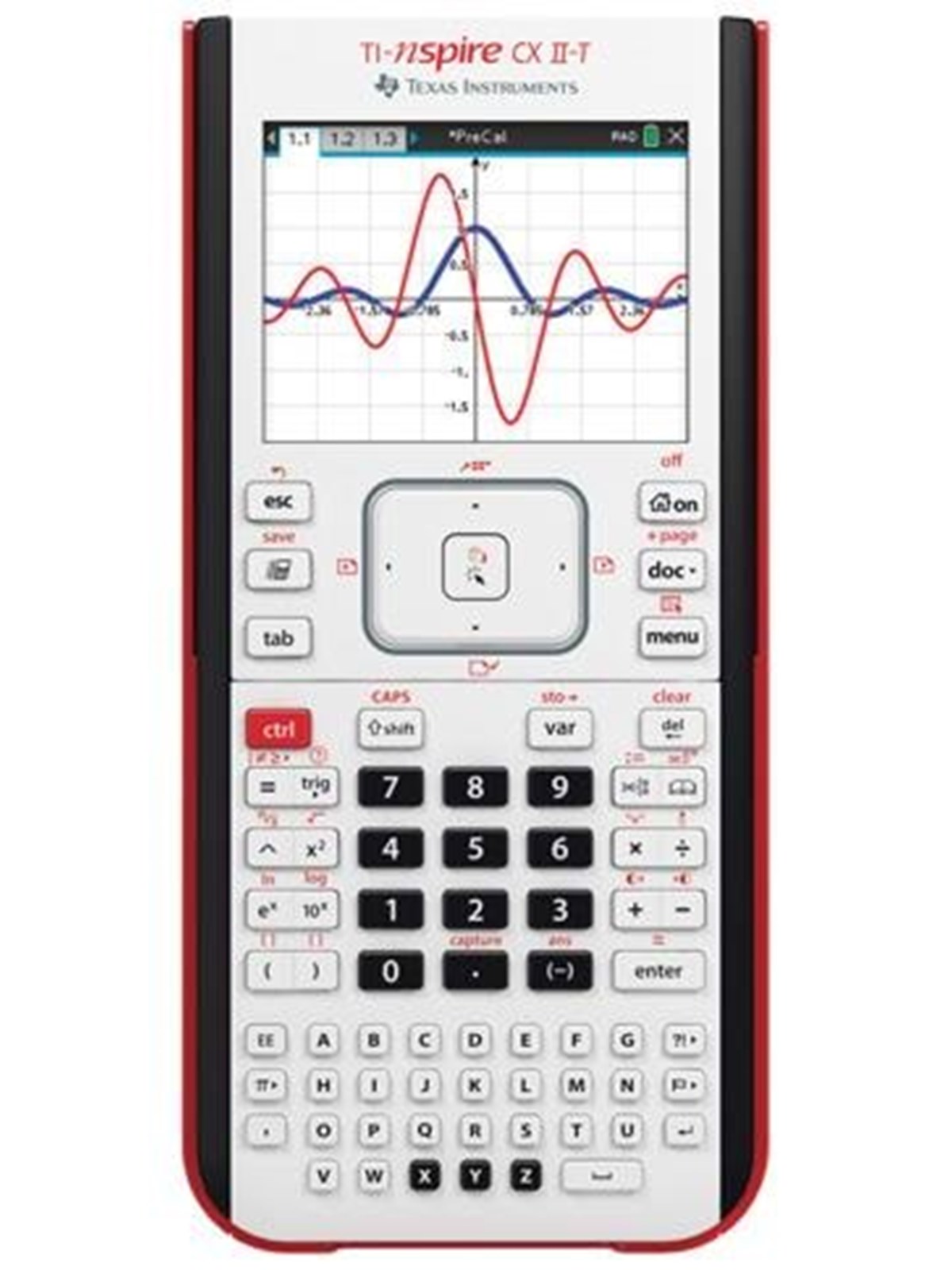 Texas Instruments TI-Nspire CX II-T graphing calculator UK man, Lommeregner