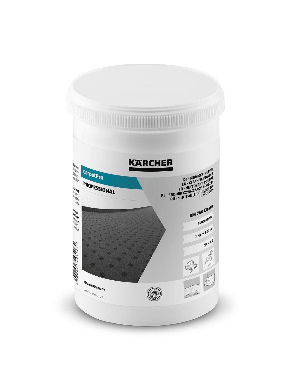 Kärcher Tæpperenser CarpetPro rengøringsmiddel Classic RM 760, pulver, 0.8kg