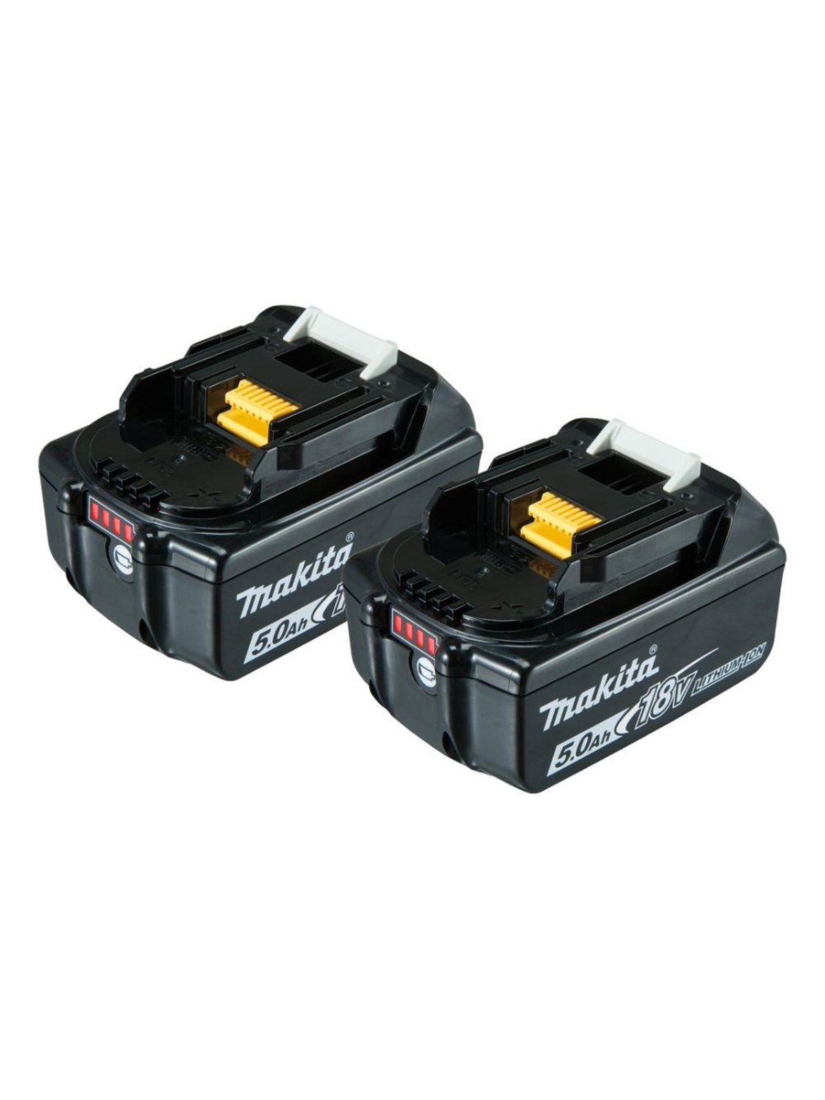 Makita 18V Batteri BL1850B 5.0AH LI-ION 2stk, Akku Lader