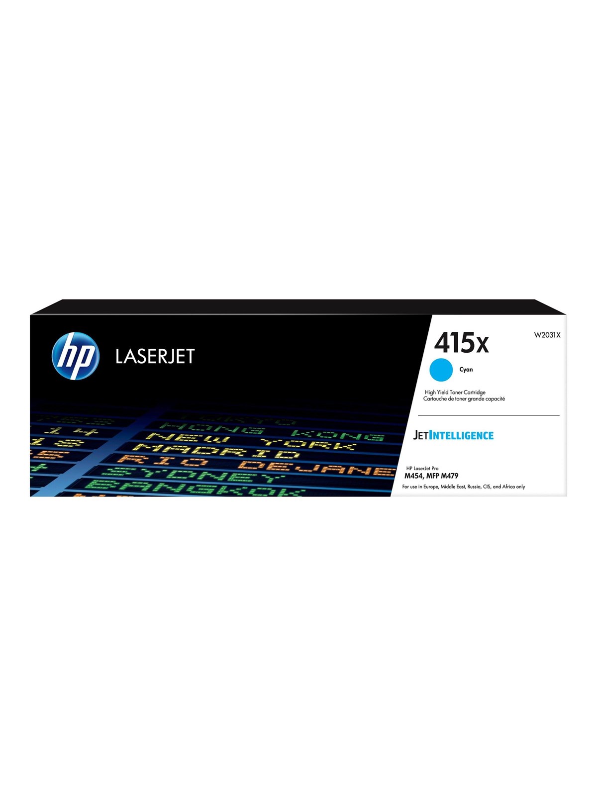 HP 415X / W2031X High Capacity Cyan Toner, Printerpatron Og Toner