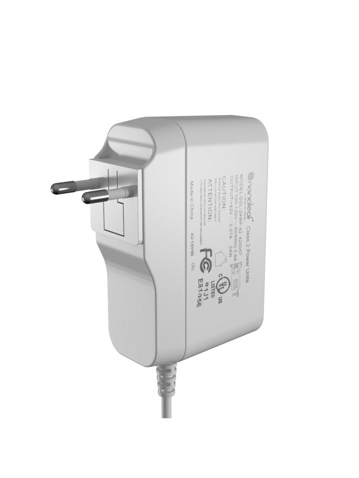 Nanoleaf Canvas PSU AC Plug EU, Smart Home