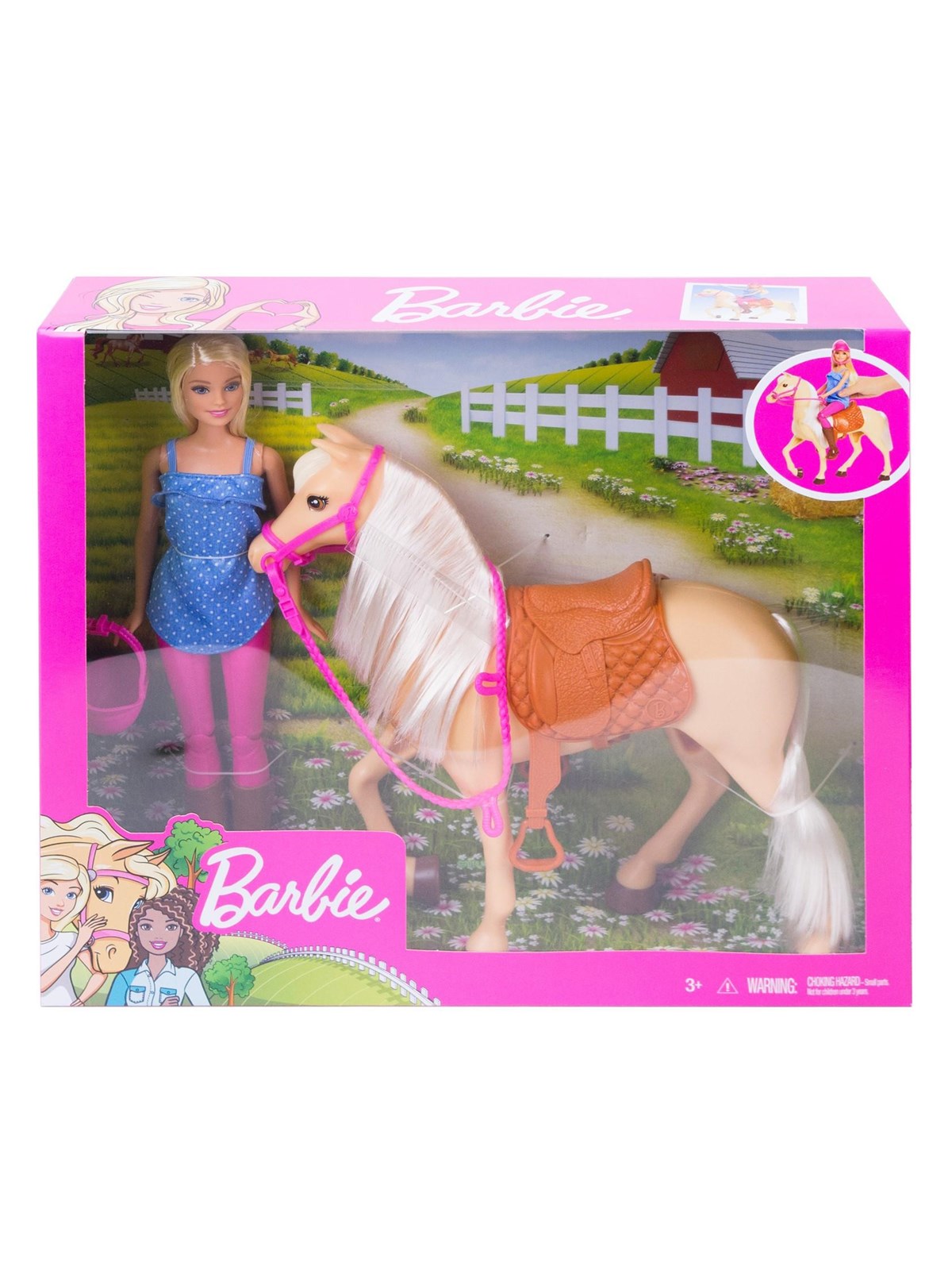Barbie Dukke og Hest (Blond), Dukker Og Dukketilbehoer