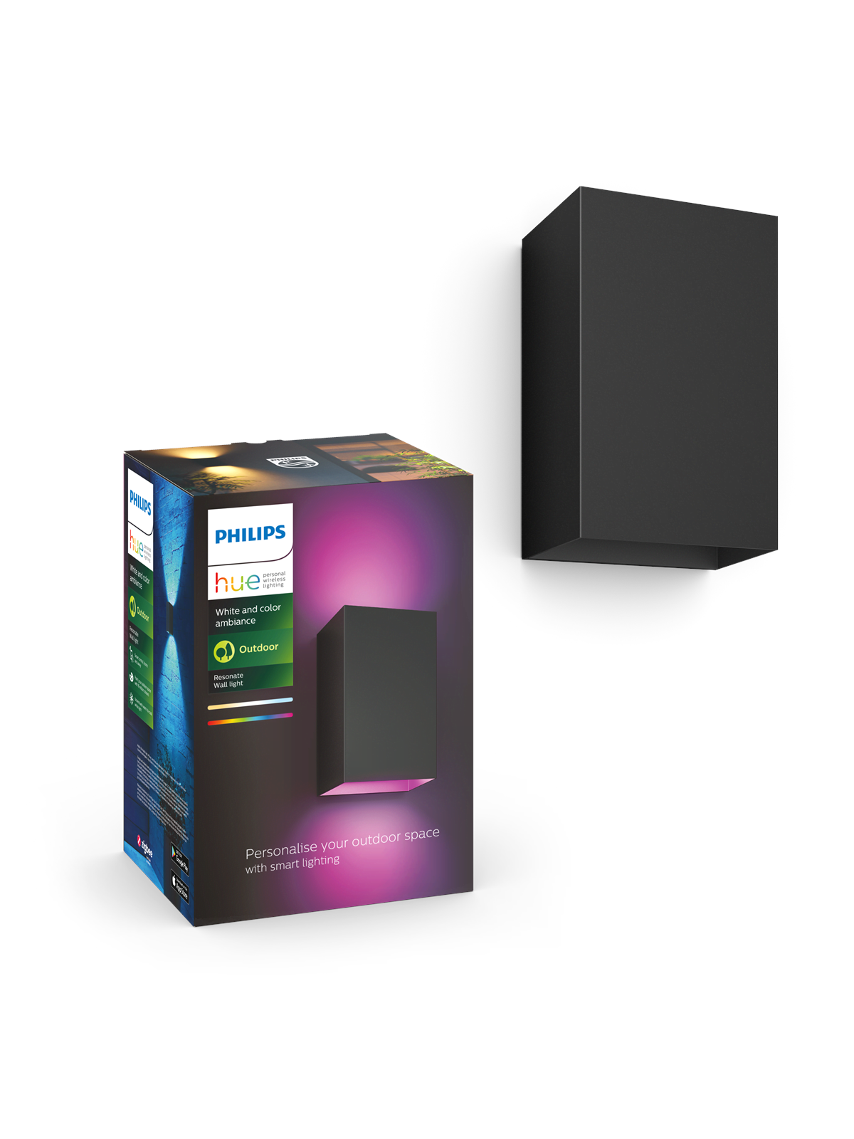Philips Hue Resonate udendørs væglampe - White and color ambiance, Smart Home