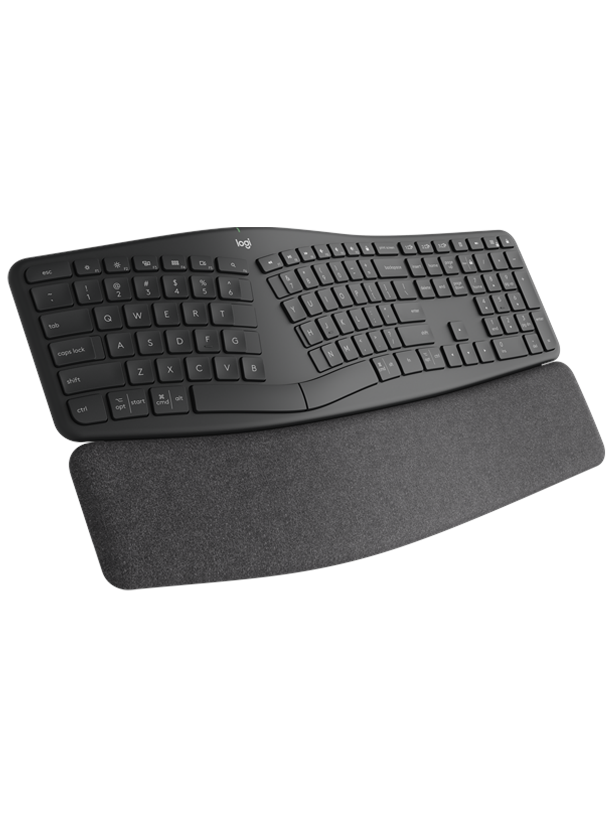 Logitech ERGO K860 Wireless Ergonomic - Tastatur - Nordisk - Sort, Tastatur