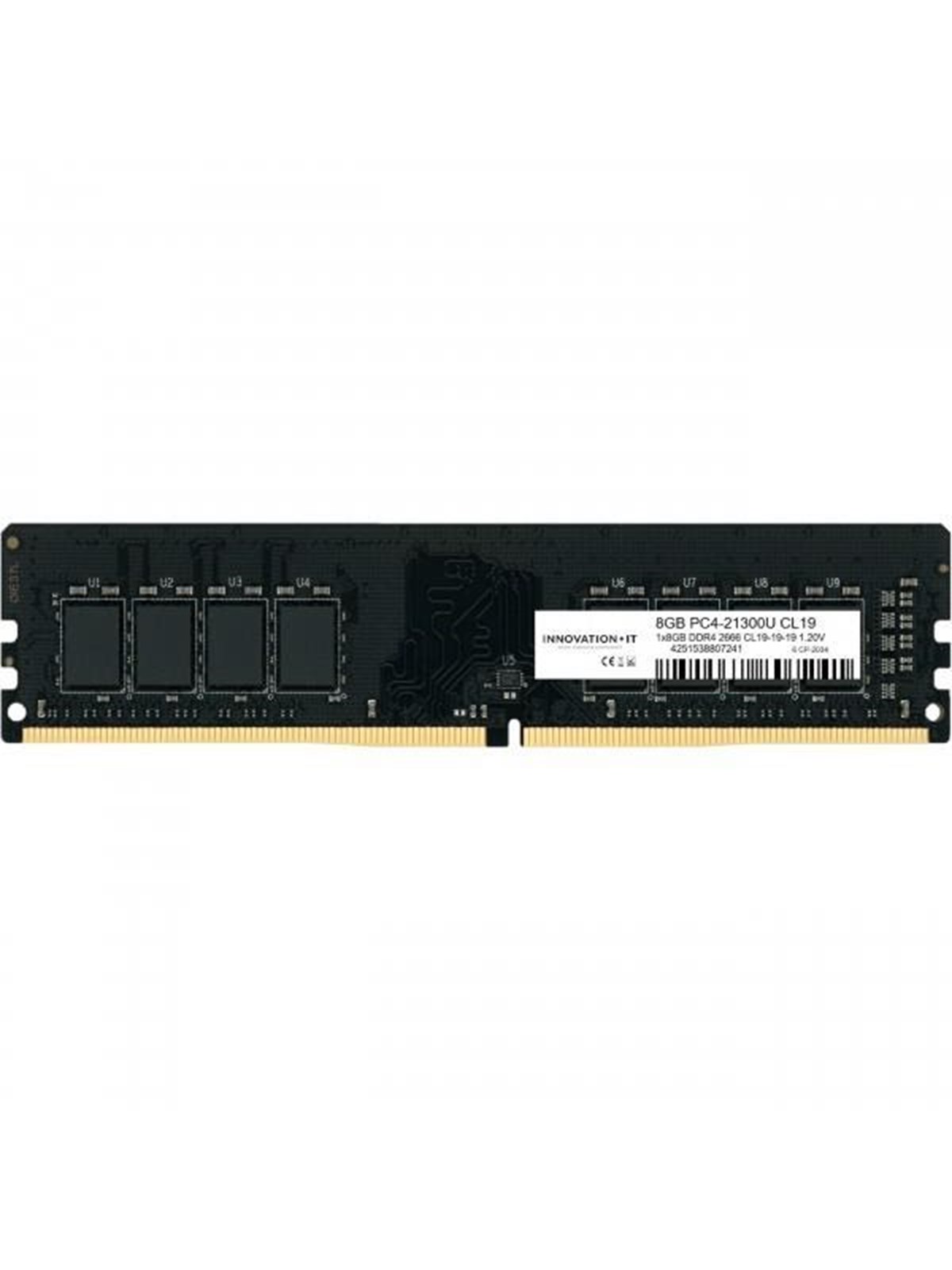 Innovation IT DDR4-2666 - 8GB - CL19 - Single Channel (1 pcs) - Sort, Ram