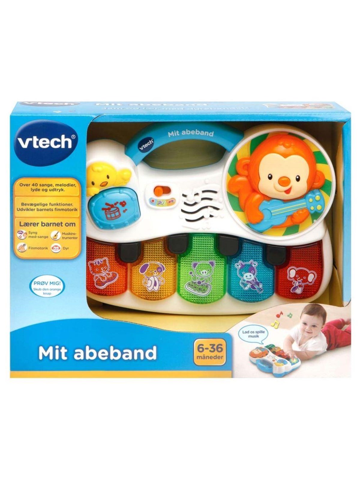VTech Baby My Monkey Band (DK), Babylegetøj