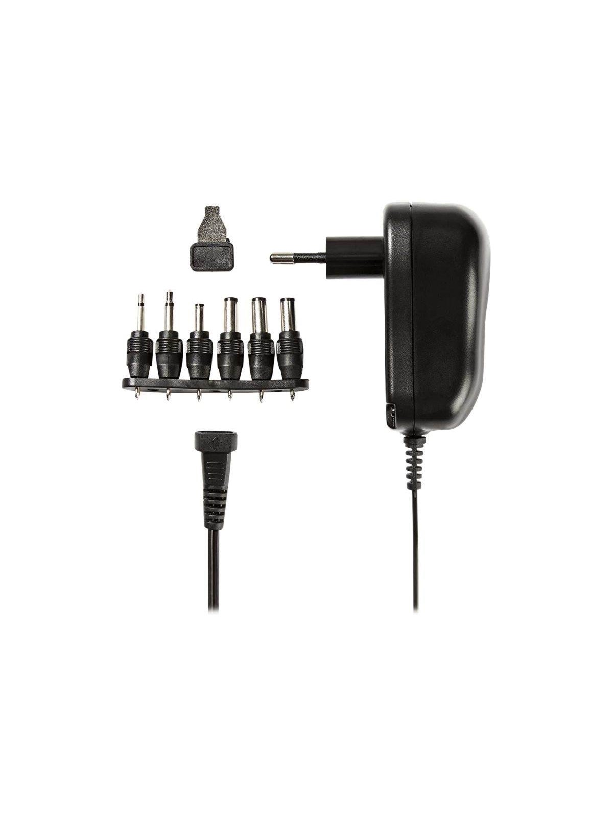 Nedis Universal AC Power Adapter - 12 W | 3 - 12 V DC | 1.80 m | 2.0 A | 6 plug(s)