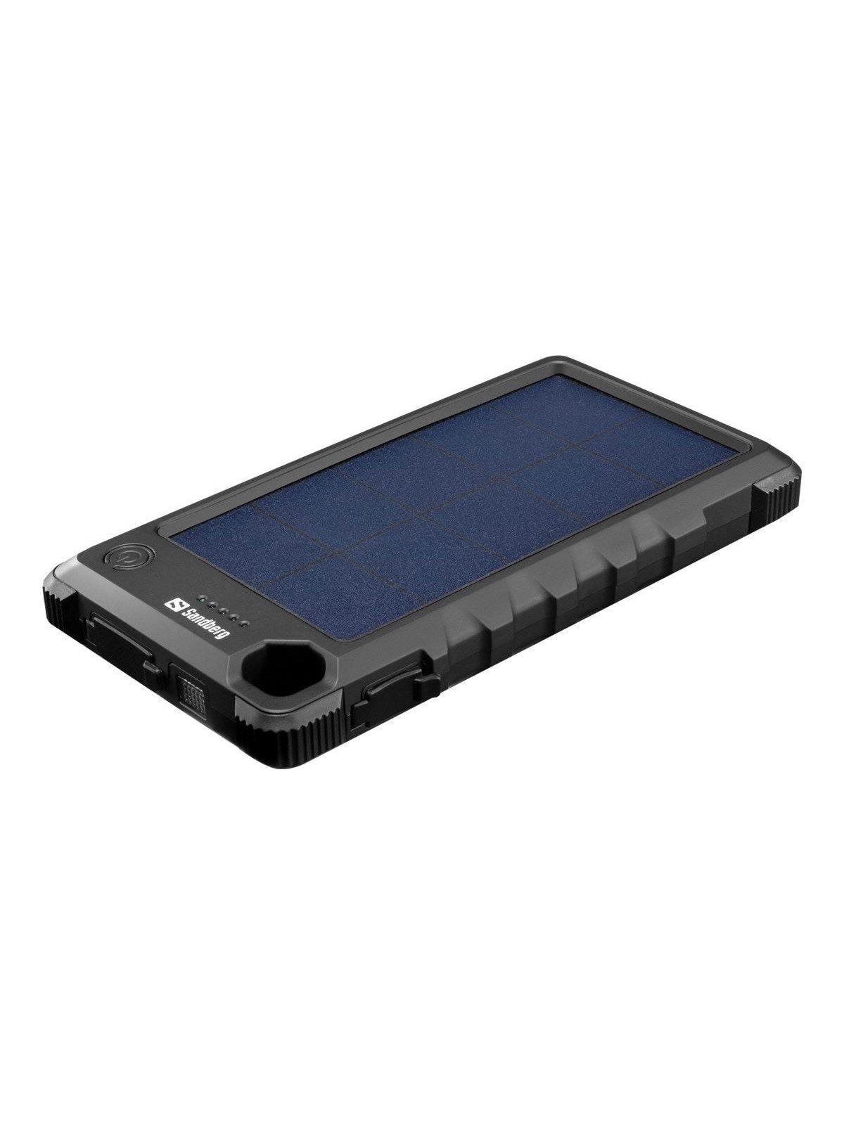 Sandberg Outdoor Solar Powerbank 10000 Powerbank - Sort - 10000 mAh, Powerbank