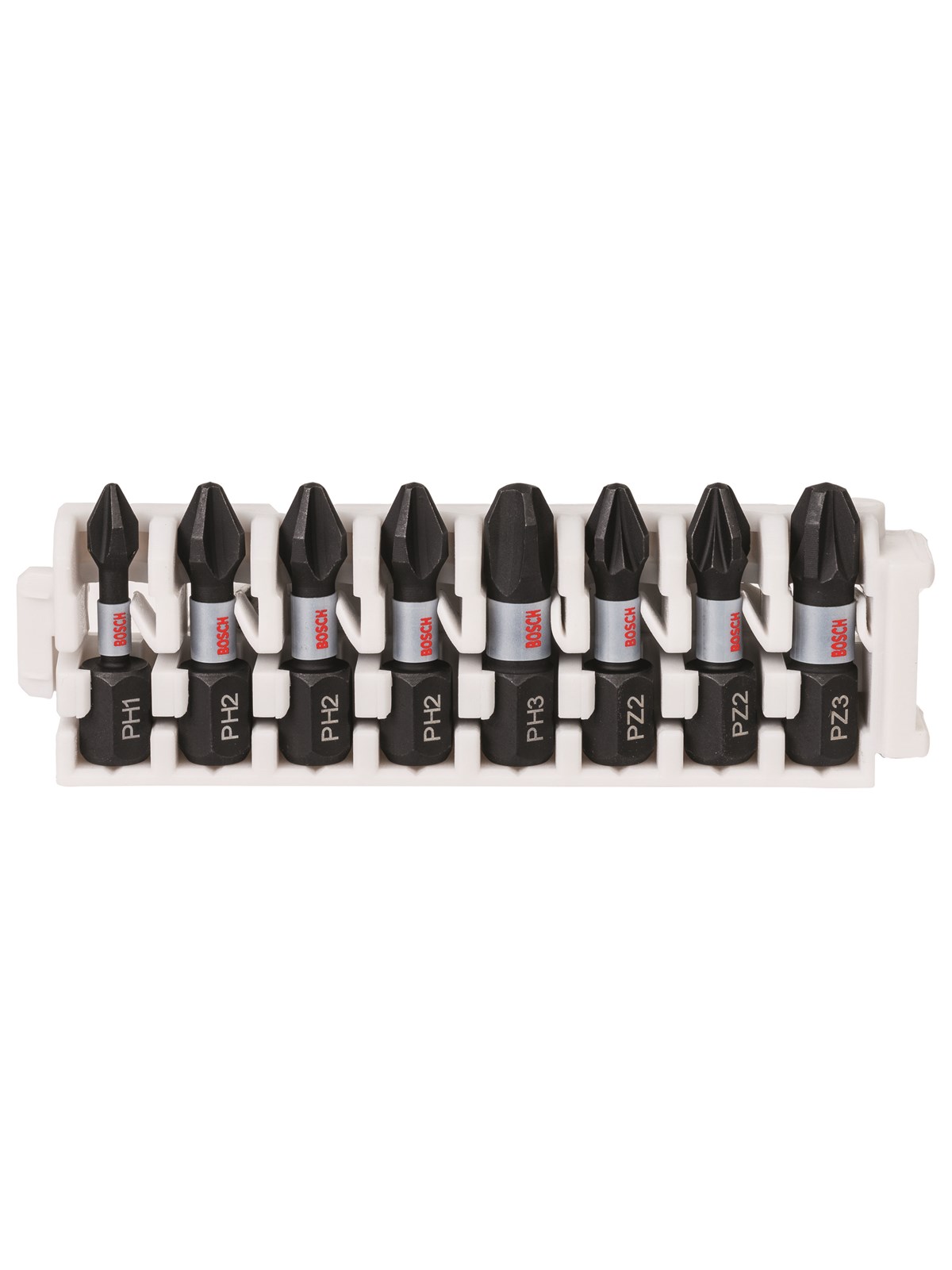 Bosch Impact Control-skruetrækker bitsæt, 8 dele, 1xPH1;3xPH2;1xPH3;2xPZ2;1xPZ3