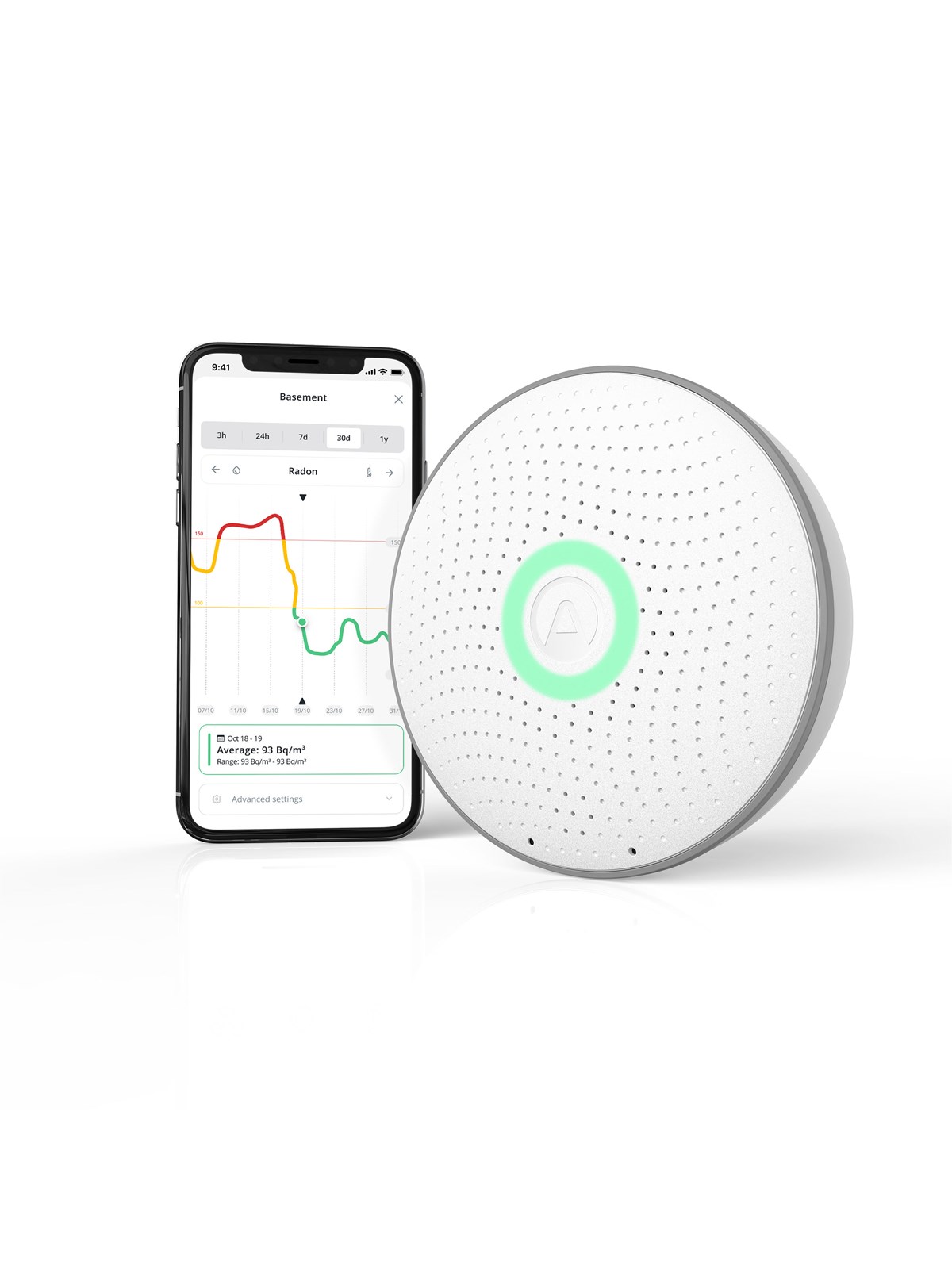 Airthings Wave Radon - Radonmåler, Smart Home