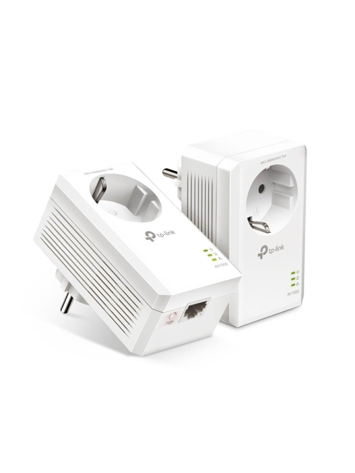 TP-Link TL-PA7017P KIT (2-pack) AV1000 Gigabit Passthrough Powerline Starter Kit Homeplug / PowerLine