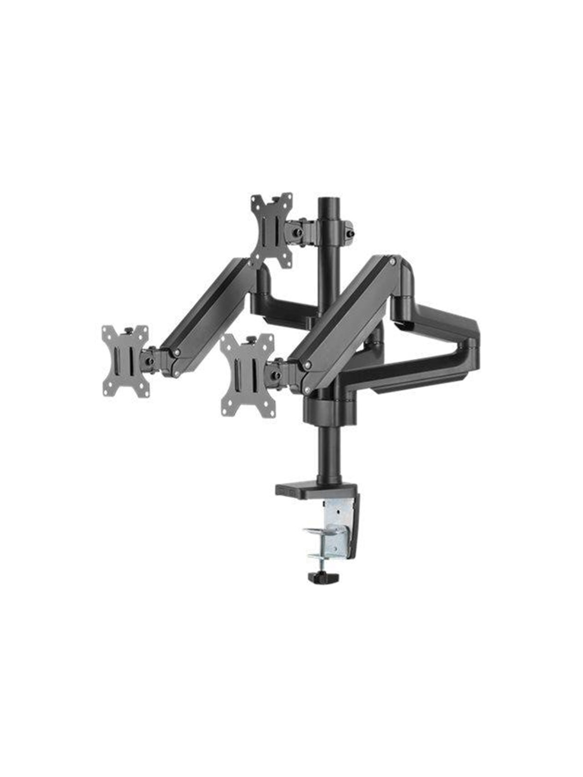 Deltaco Office triple hydraulisk monitor-arm 17"-27", Skærmholder