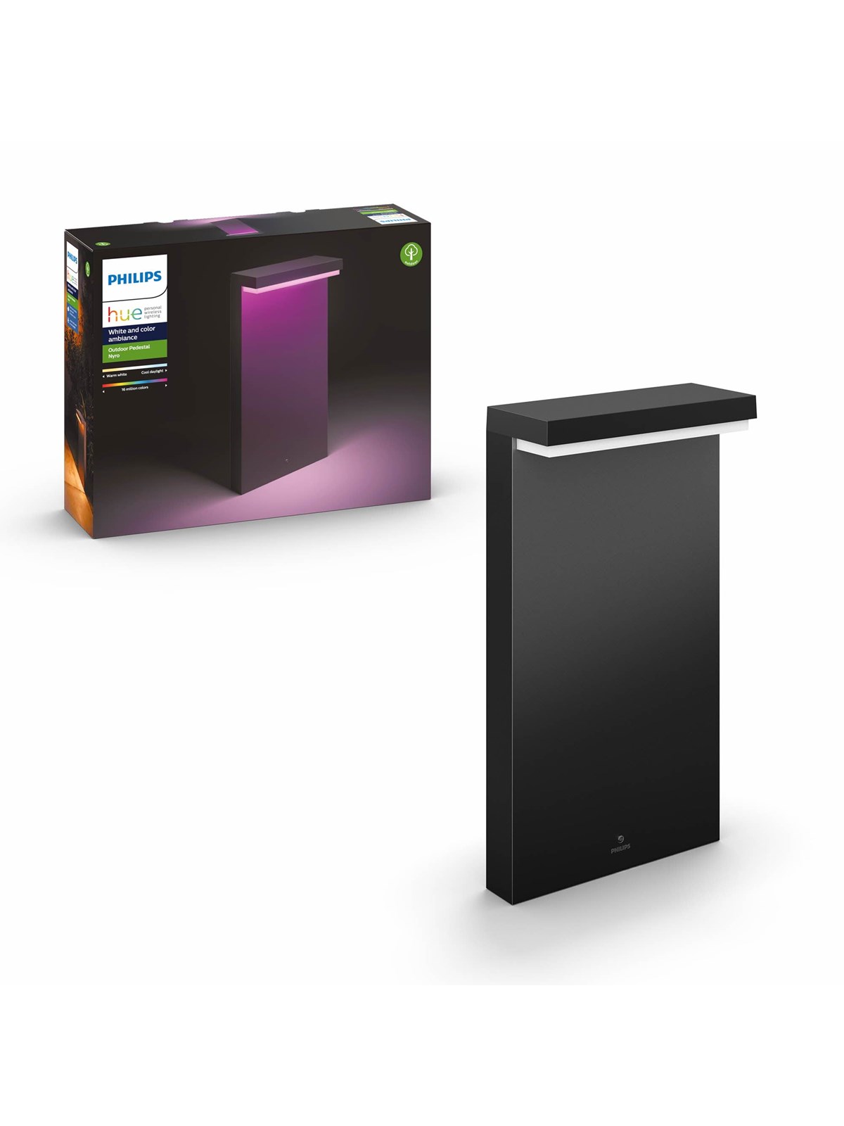 Philips Hue Outdoor Nyro Bedlampe - Sort, Smart Home