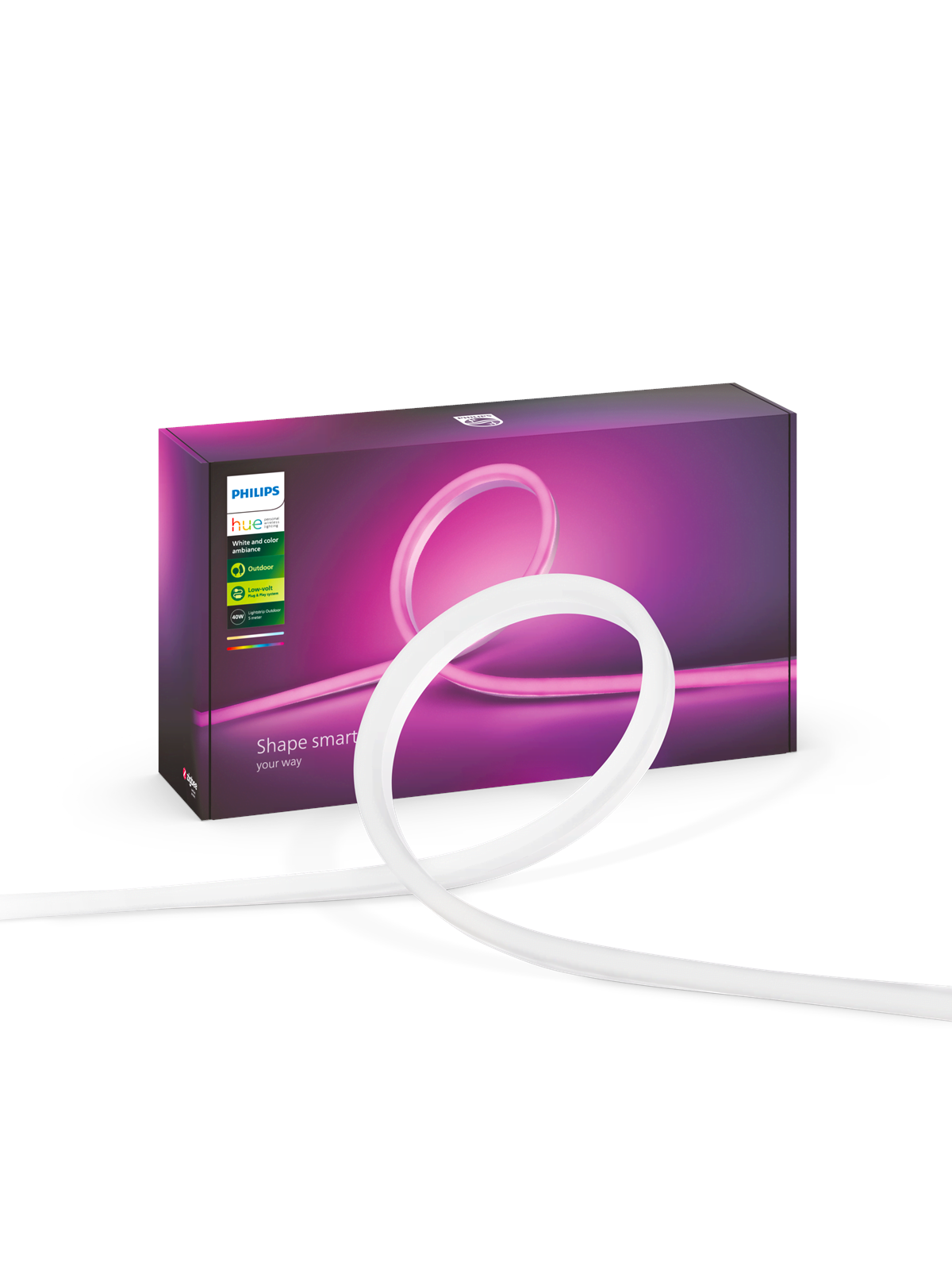 Philips Hue Outdoor Lightstrip 5 meter — White and color ambiance, Smart Home