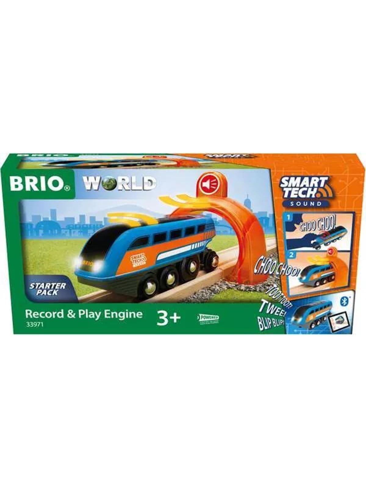 Brio 33971 Smart Tech Sound Lokomotiv med lydoptager, Brio Tog