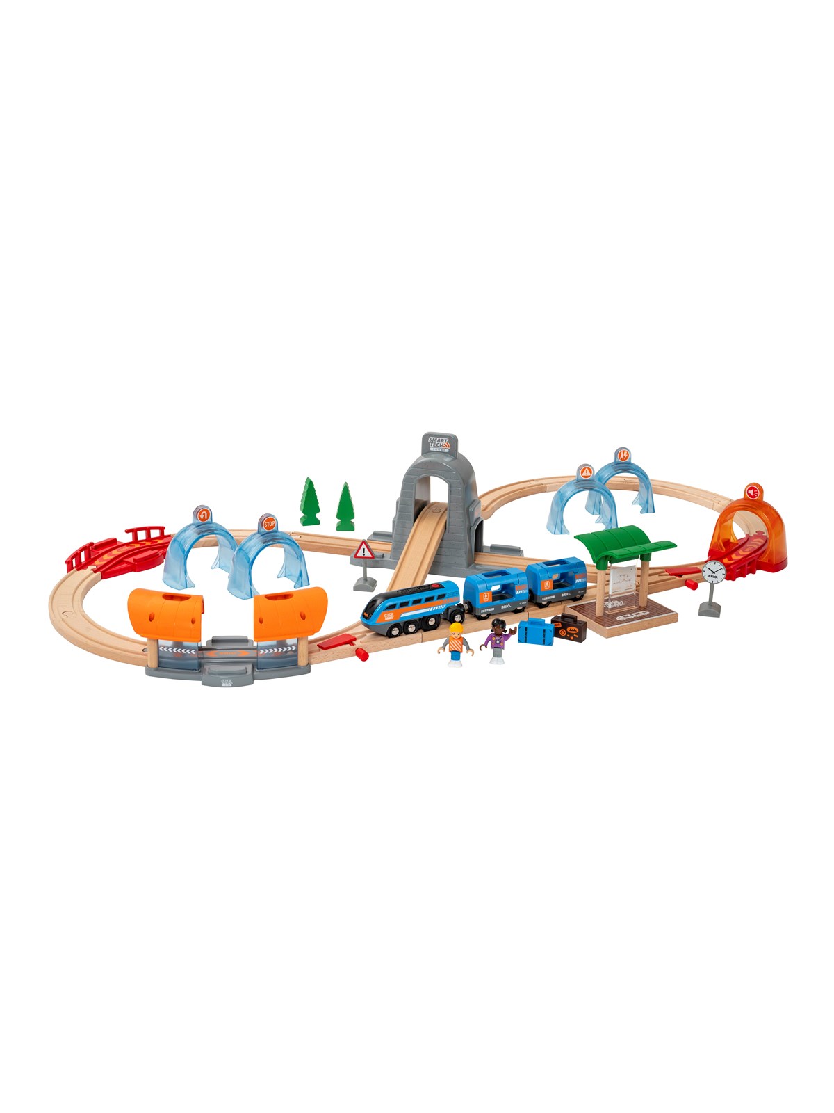 Brio 33972 Smart Tech Sound Action tunnel rejsesæt, Brio Tog