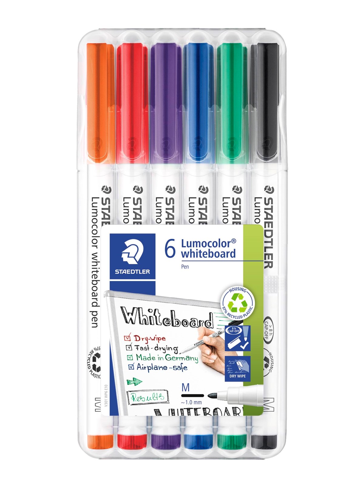 Stædtler Lumocolor WB-marker 1,0mm 6 ass./boks, Tegneværktøj