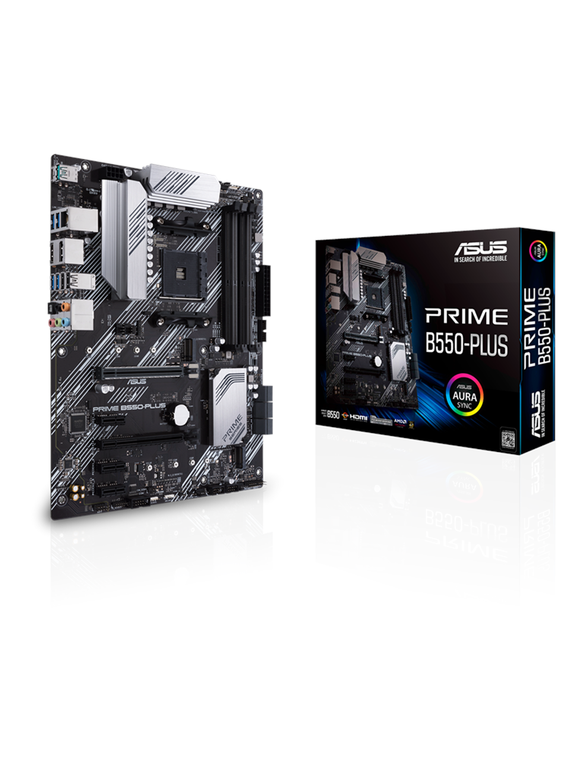 ASUS PRIME B550-PLUS Bundkort - AMD B550 - AMD AM4 socket - DDR4 RAM - ATX