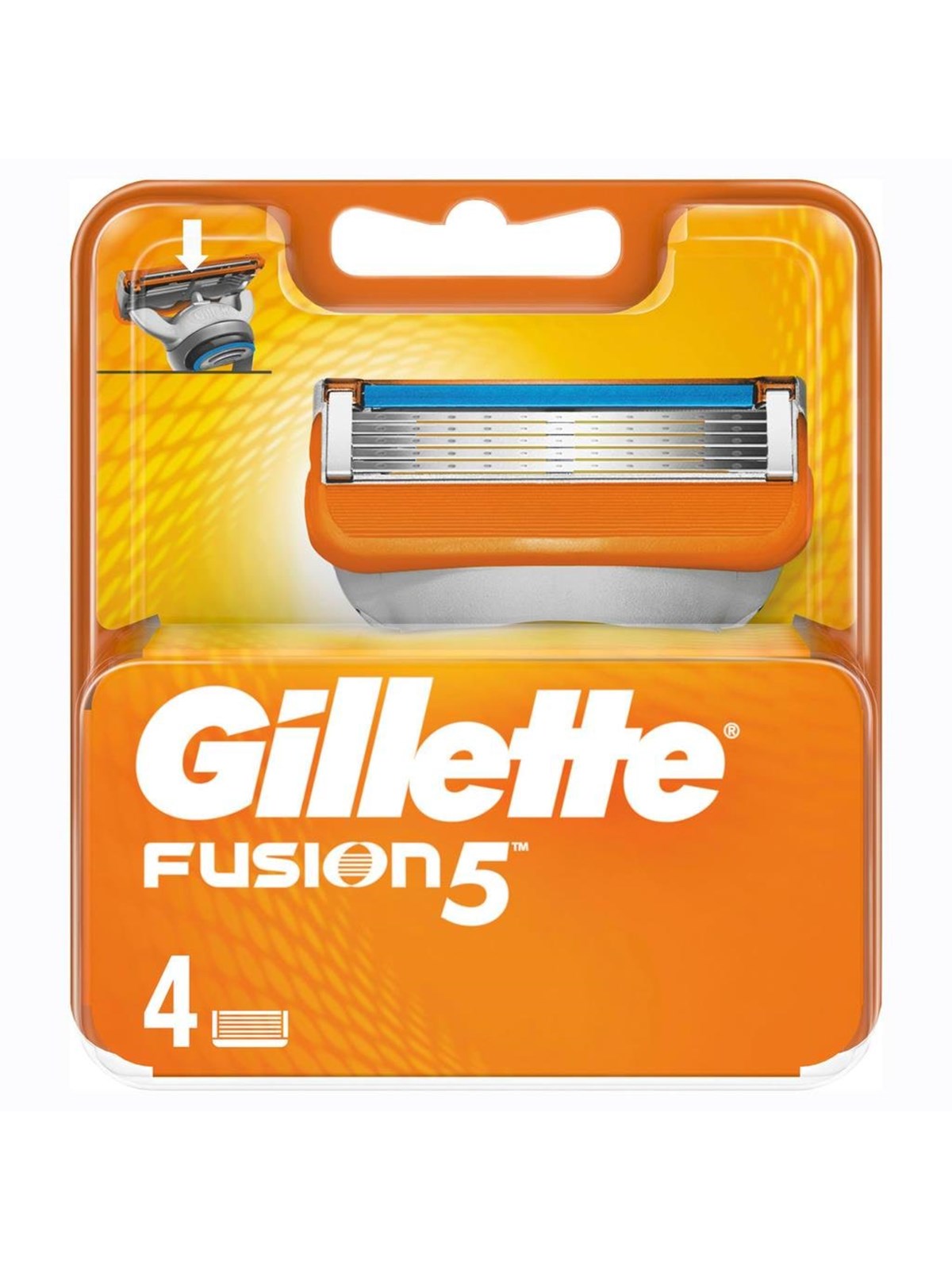 Gillette Fusion5-barberblade, 4 stk., Barbergrej