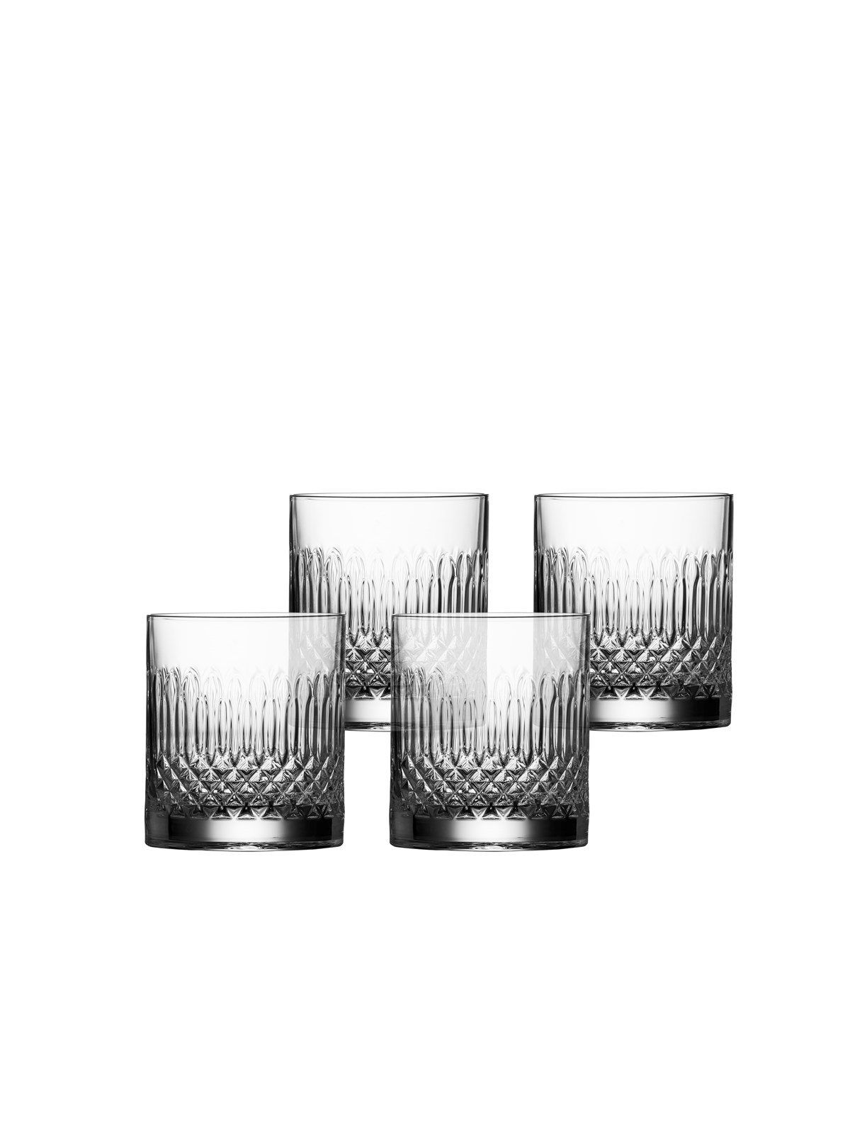 Luigi Bormioli Diamante water/whiskey glass - 4 pcs, Borddækning