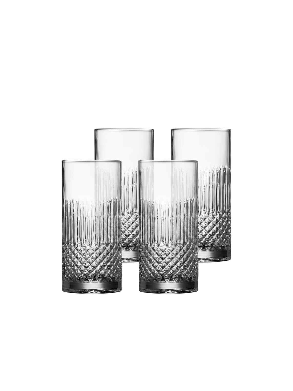 Luigi Bormioli Diamante beer/longdrink glass - 4 pcs, Borddækning