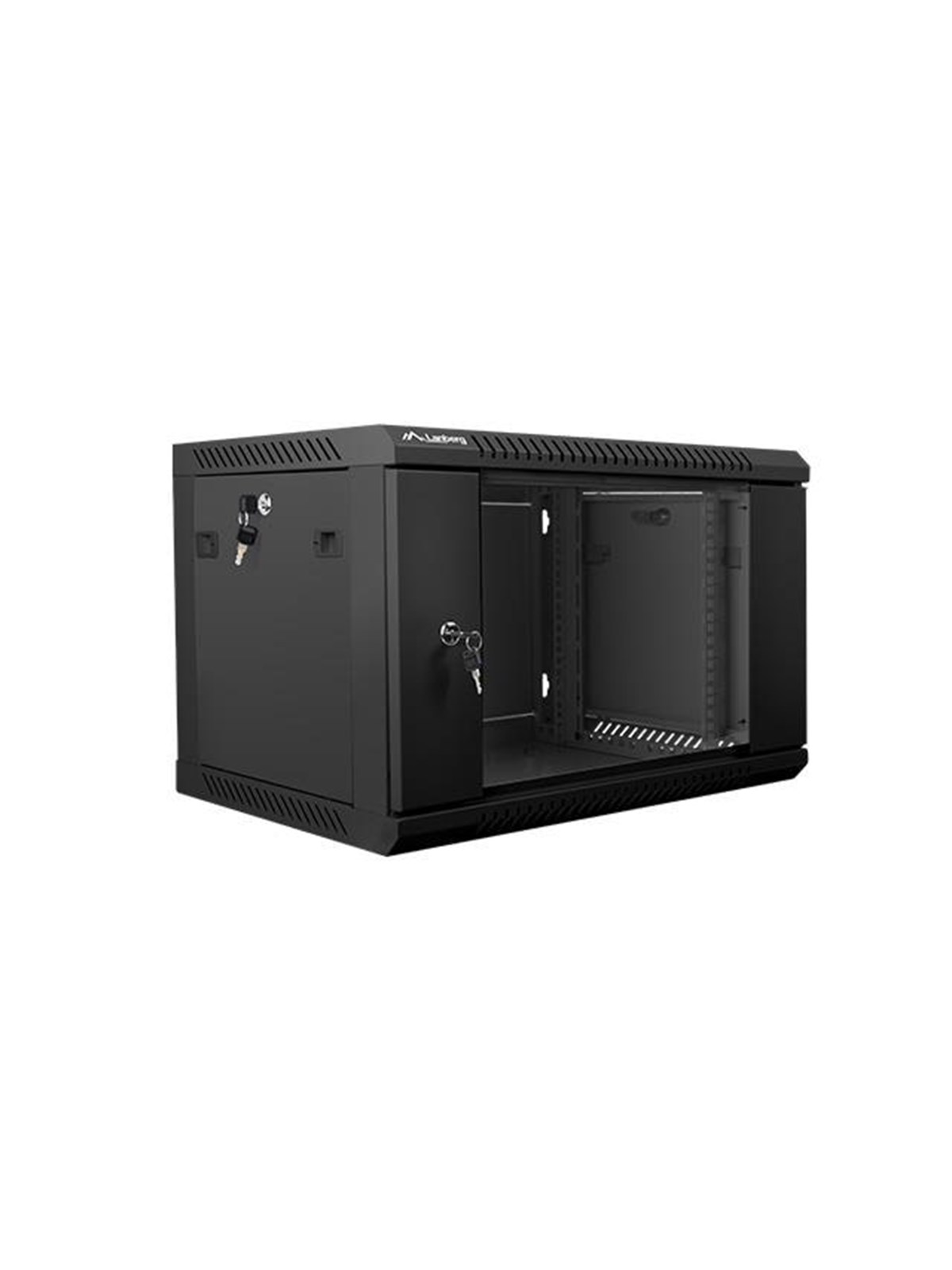 Lanberg WF01-6406-10B - 6U - Wall Mount Rack Cabinet, Rackskab