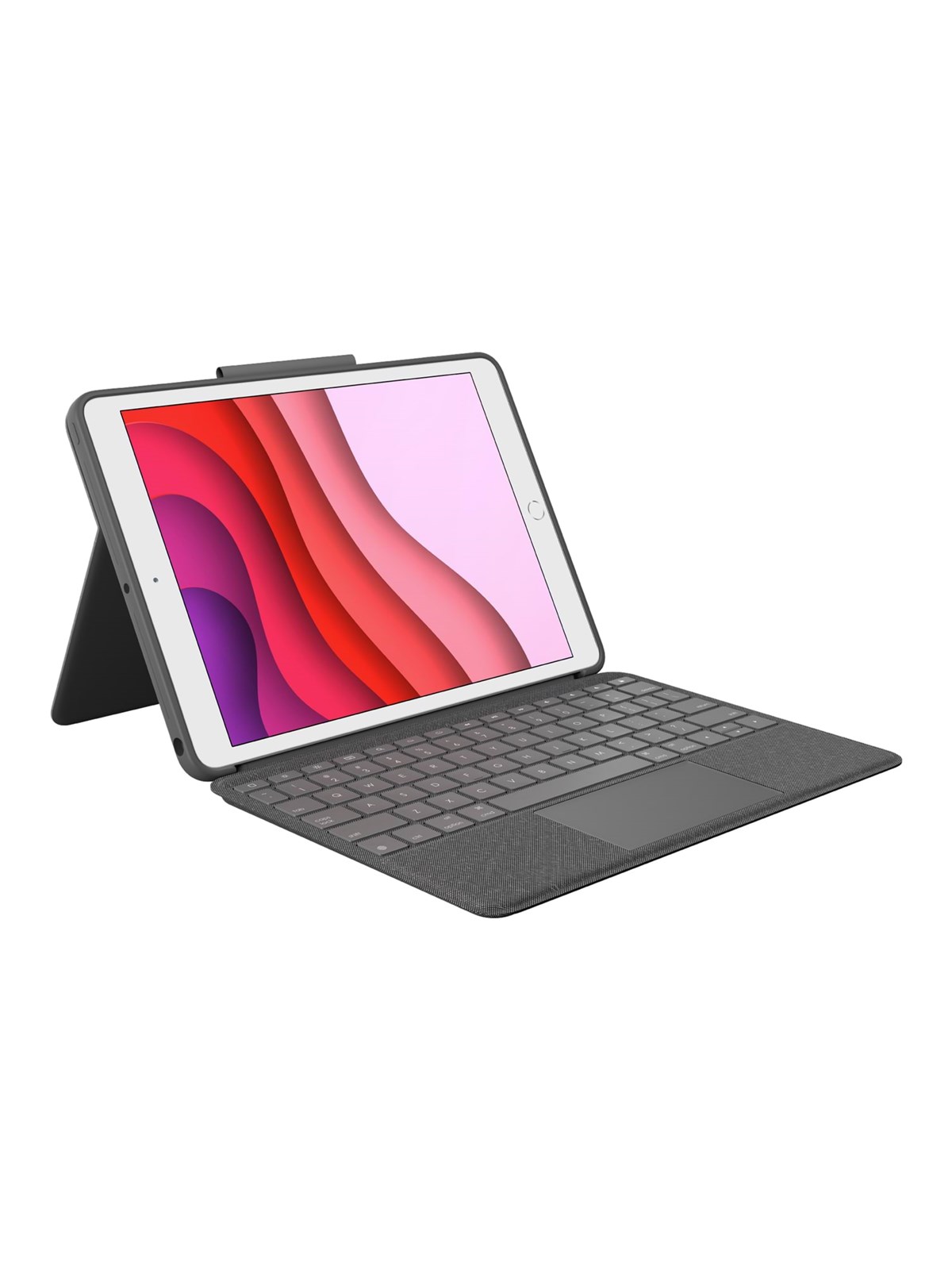 Logitech Combo Touch for iPad 10.2" 7/8/9th Gen - ND - Tastatur & Folio sæt - Nordisk - Grå