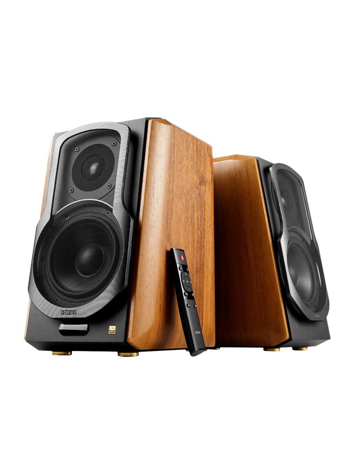 Edifier S1000MKII - Bluetooth Bookshelf Speakers - 120W - Brown, Hifi Højttaler