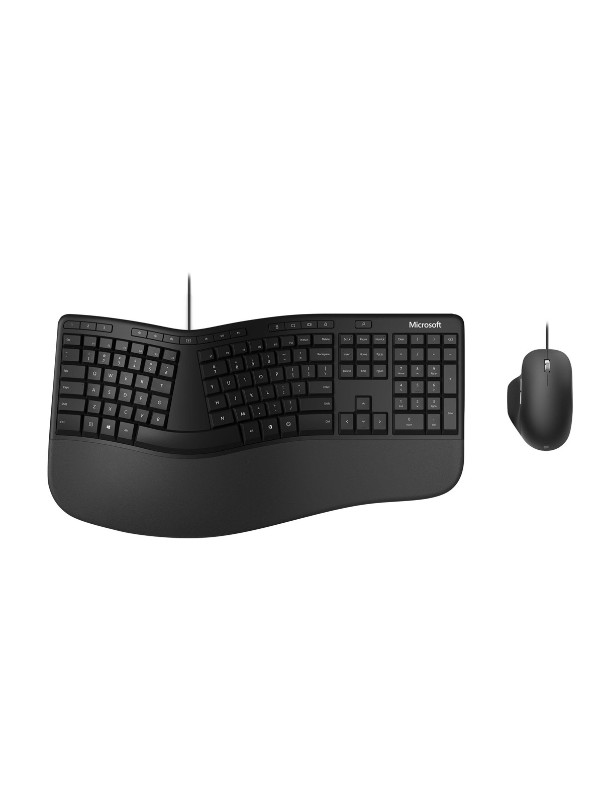 Microsoft Ergonomic Desktop for Business - Tastatur & Mus sæt - Nordisk - Sort