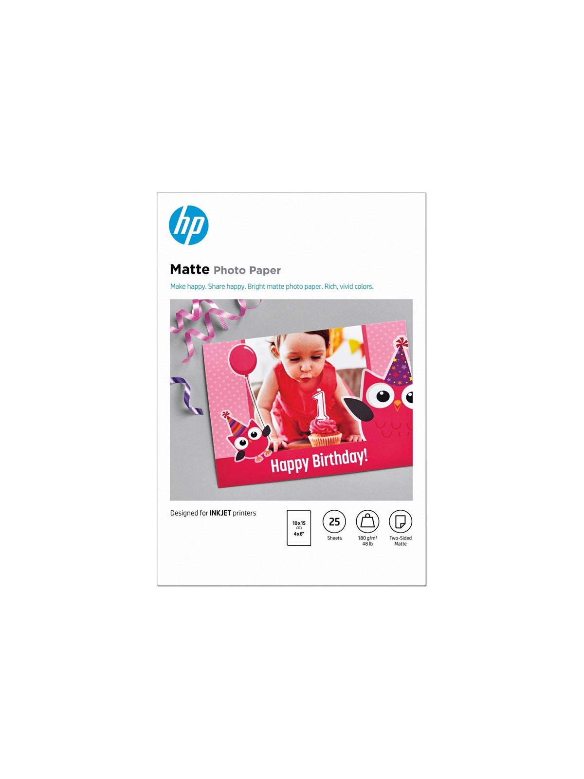 HP Matte FSC Photo Paper 4x6 25 sheets, Fotopapir