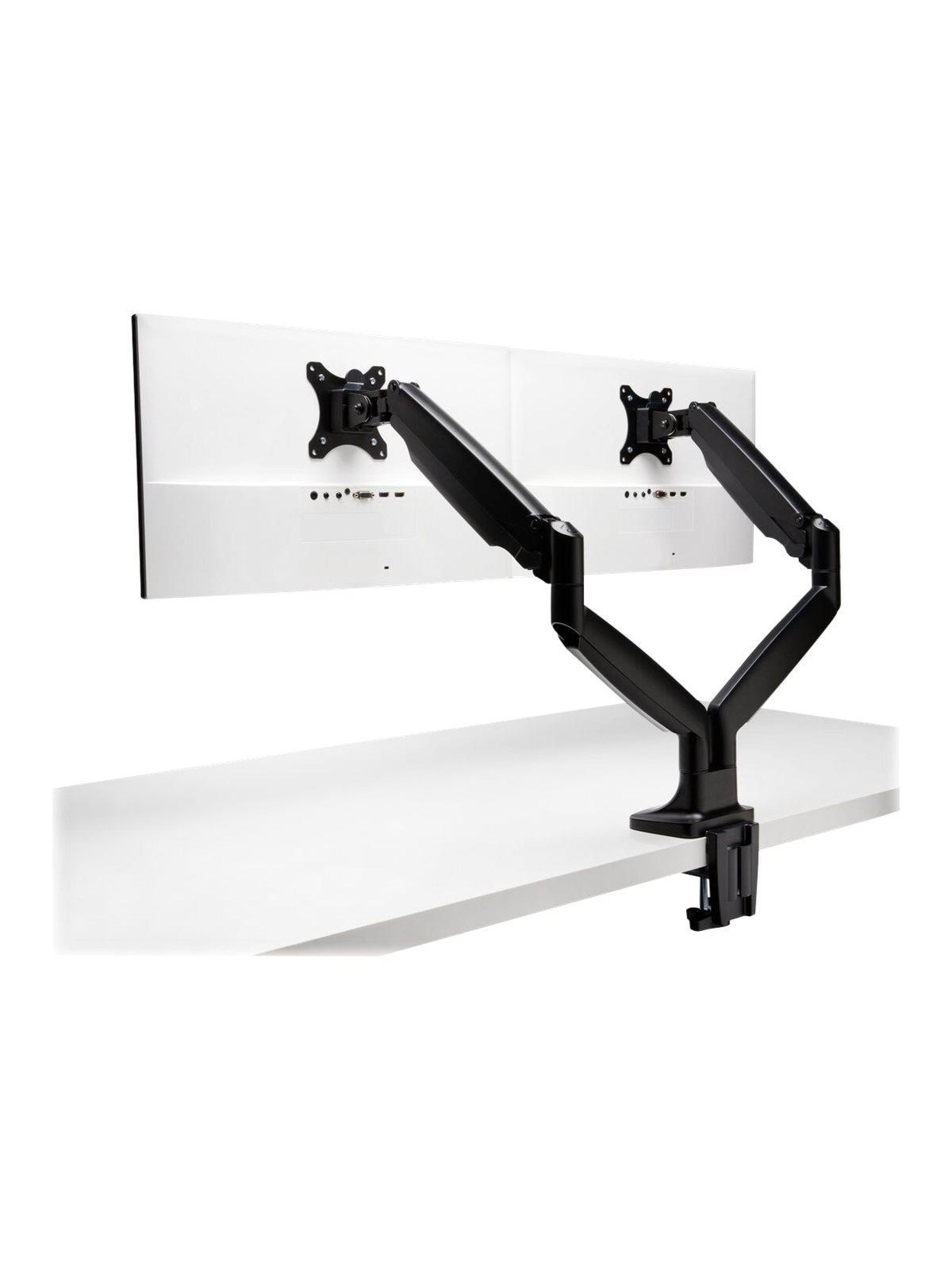 Kensington SmartFit One-Touch højdejusterbar dobbelt monitorarm Sort, Skærmholder