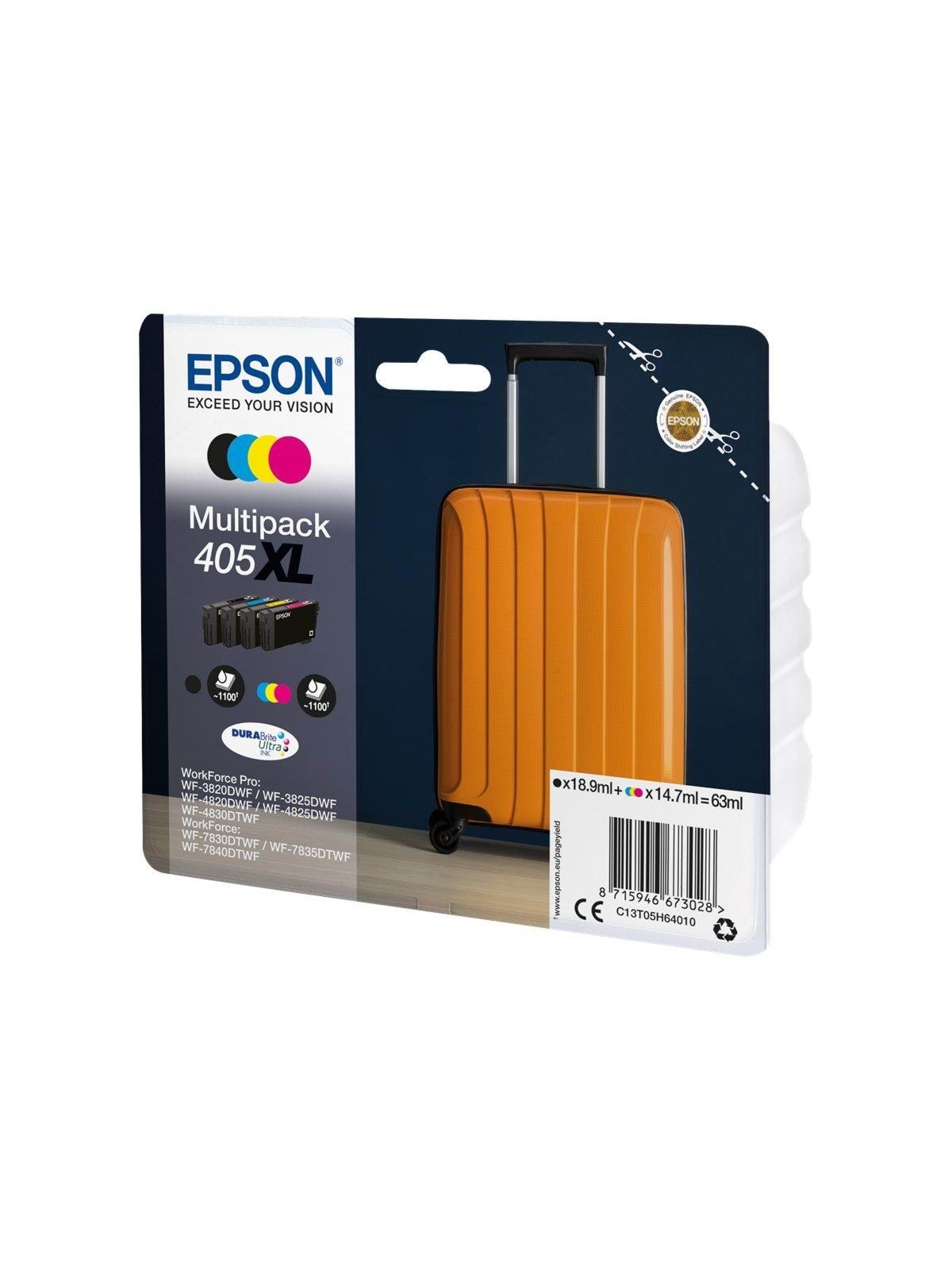 Epson 405XL Multipack - 4-pack - XL - black yellow cyan magenta - original - ink cartridge