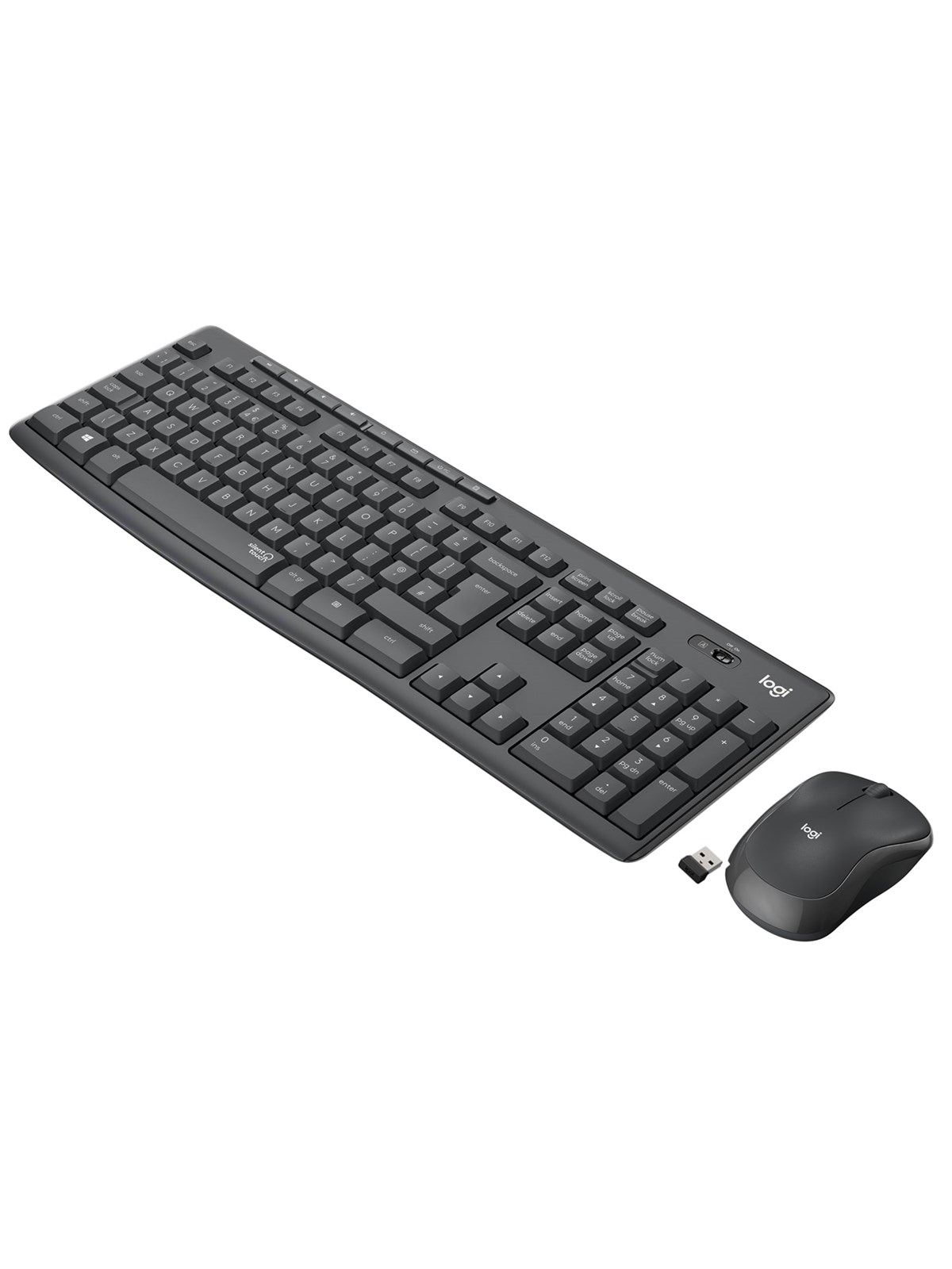 Logitech MK295 Silent Wireless Combo - US - Tastatur & Mus sæt - Universal - Sort