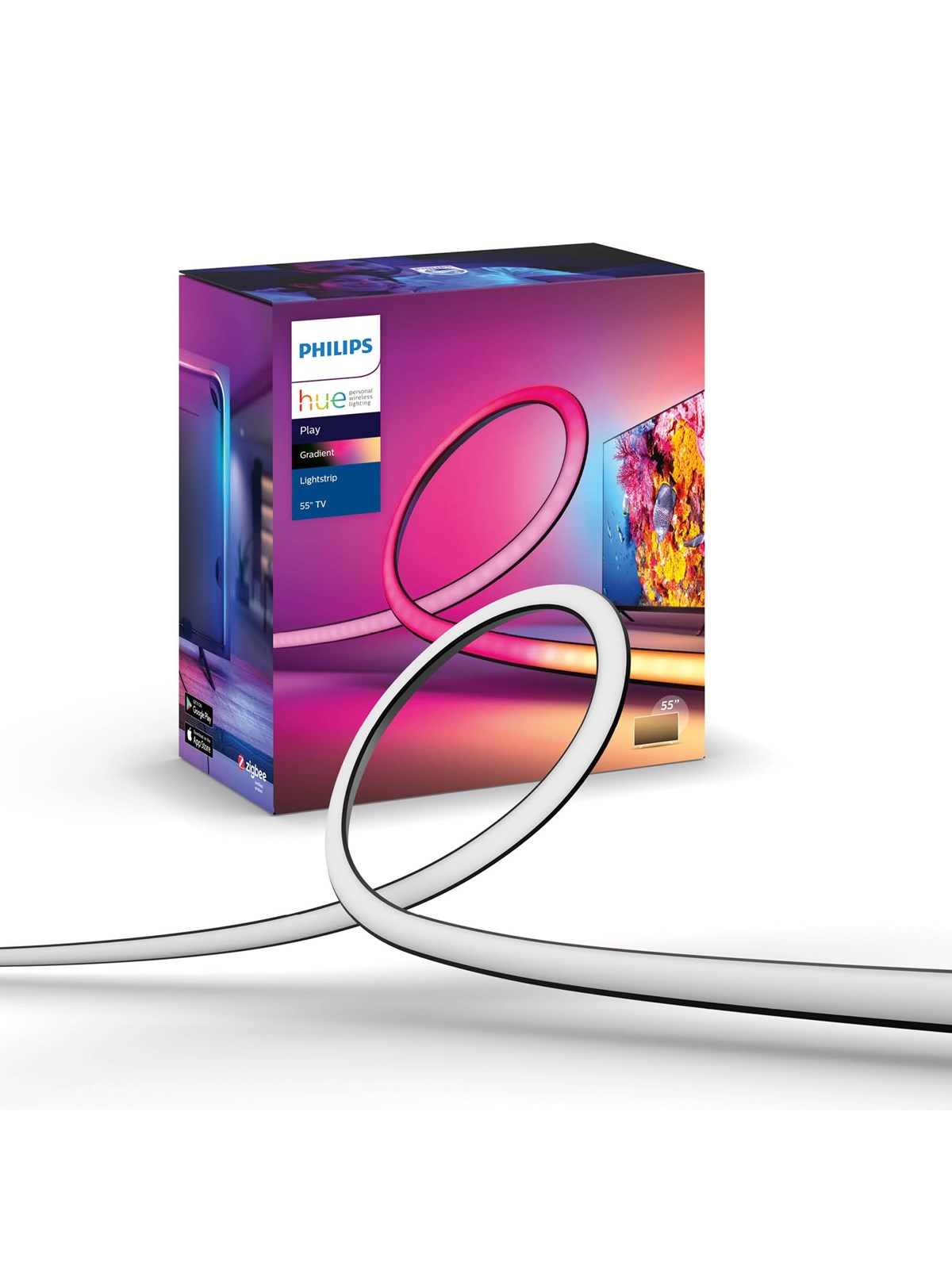 Philips Hue Play Gradient Lightstrip TV 55", Smart Home