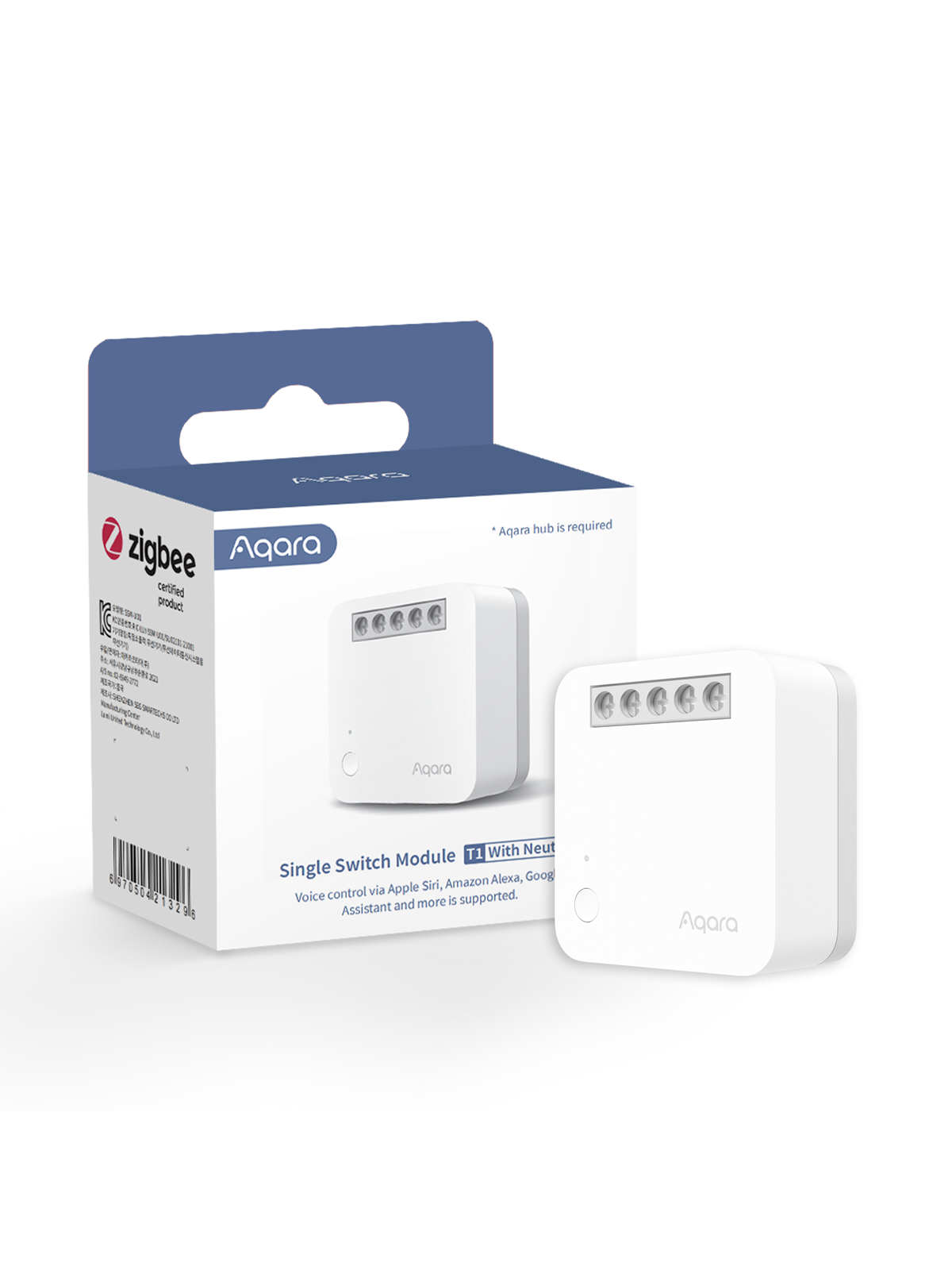 Aqara Single Switch Module T1 (with neutral), Smart Home