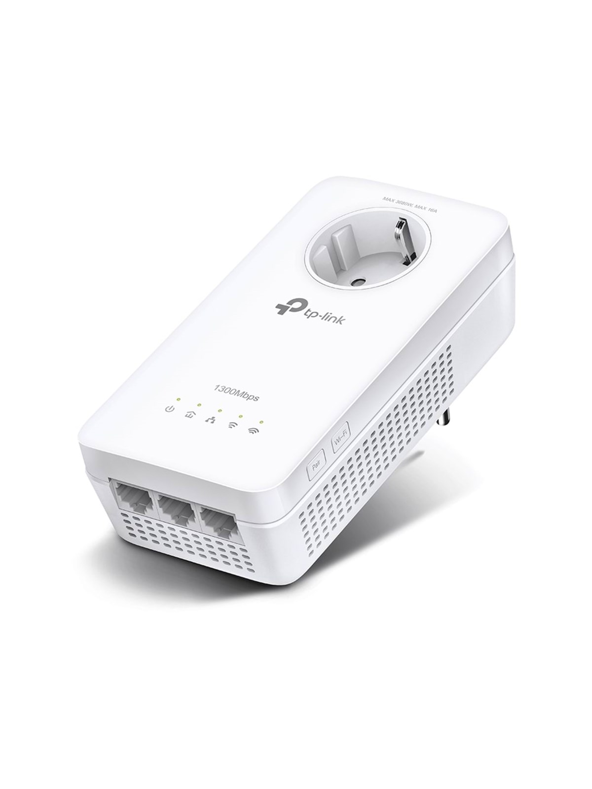 TP-Link TL-WPA8631P AV1300 Gigabit Passthrough Powerline AC Wi-Fi Extender (1-Pack) Homeplug / PowerLine