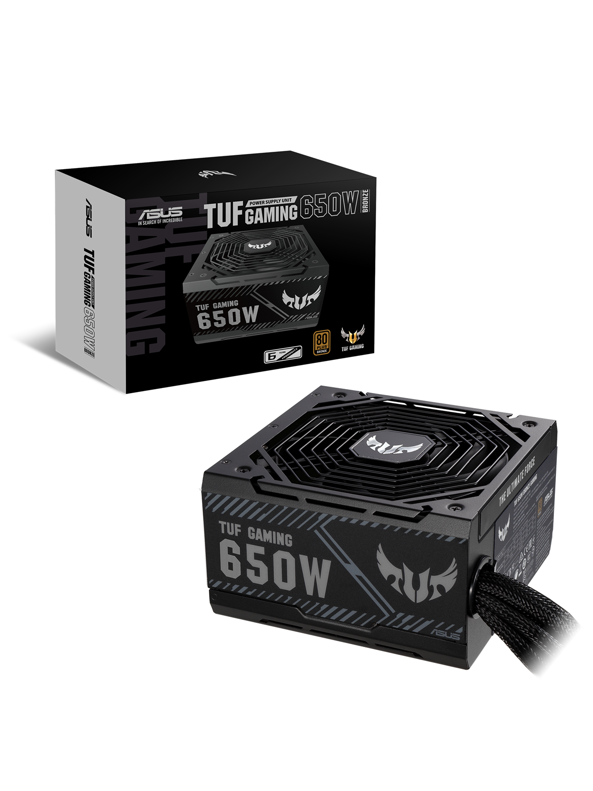 ASUS TUF GAMING 650B Strømforsyning - 650 Watt - 135 mm - ATX - 80 Plus Bronze certified