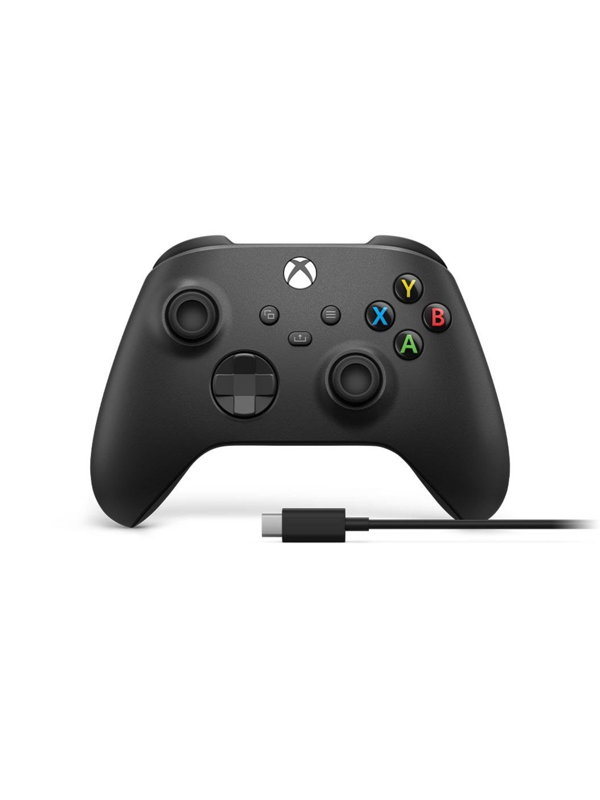 Microsoft Xbox - Carbon Black + USB-C Cable - Wireless Controller - Microsoft Xbox One