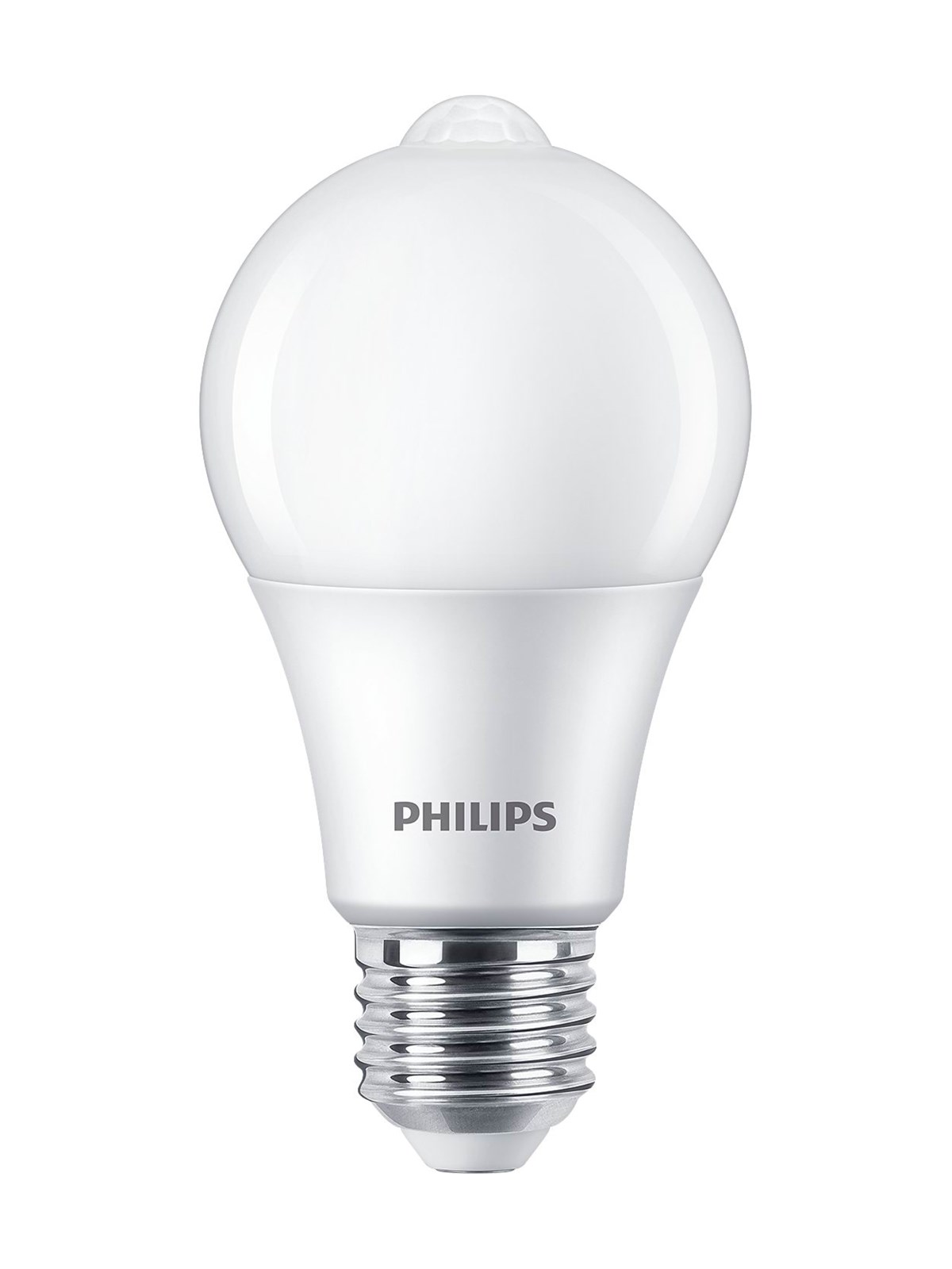 Philips LED pære Standard Sensor 8W/827 (60W) Mat E27, Lyskilde