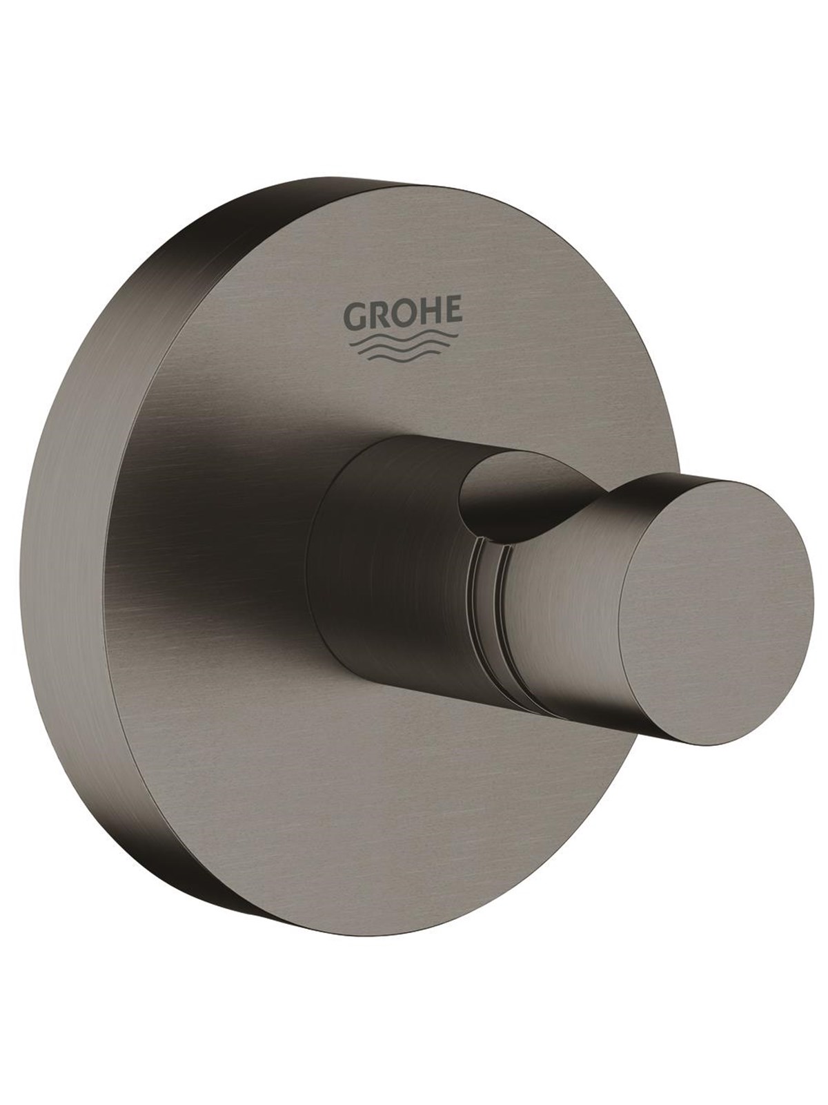 Grohe Essentials håndklædekrog, børstet hard graphite, Badeværelsestilbør