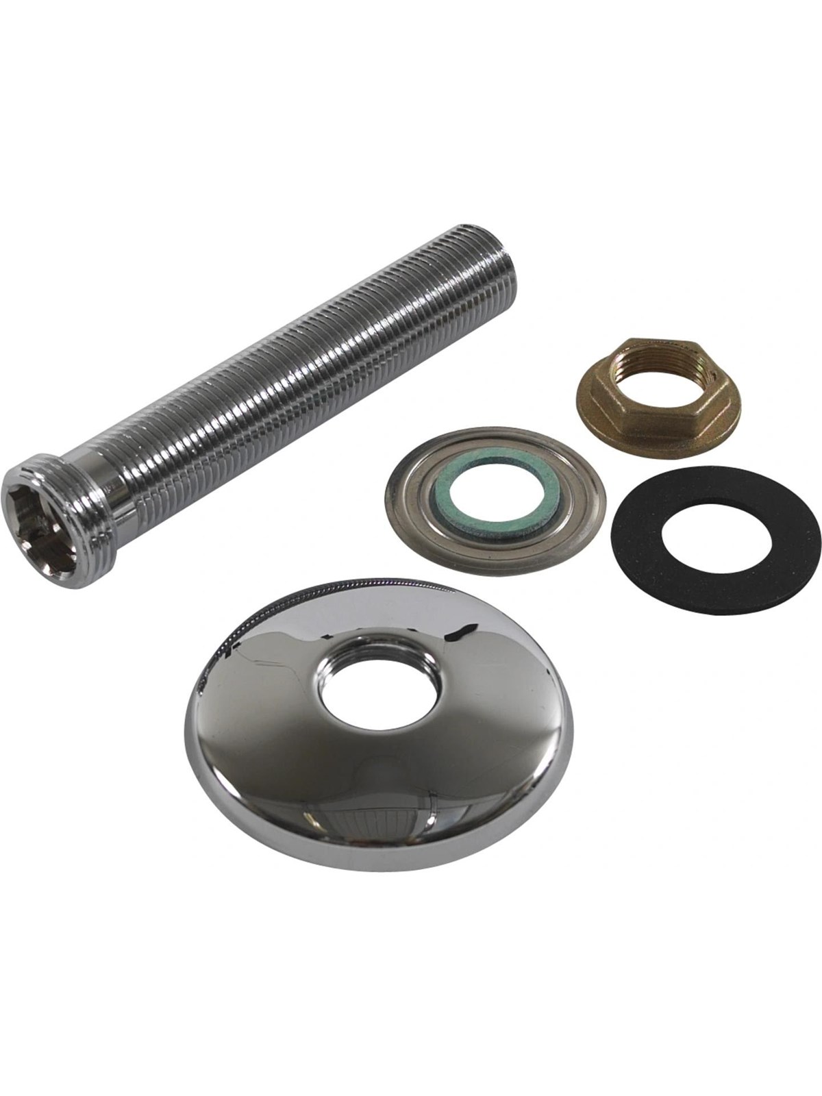 Megatherm Tilgangsstykke 120 mm ll 3/4" x 1/2" med roset Ø70, Bruser