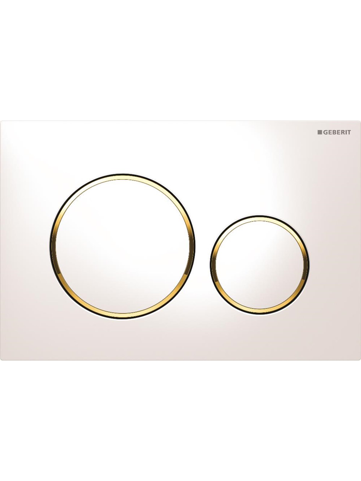 Geberit Betjeningsplade geberit sigma 20 hvid guld hvid, Installationssystem