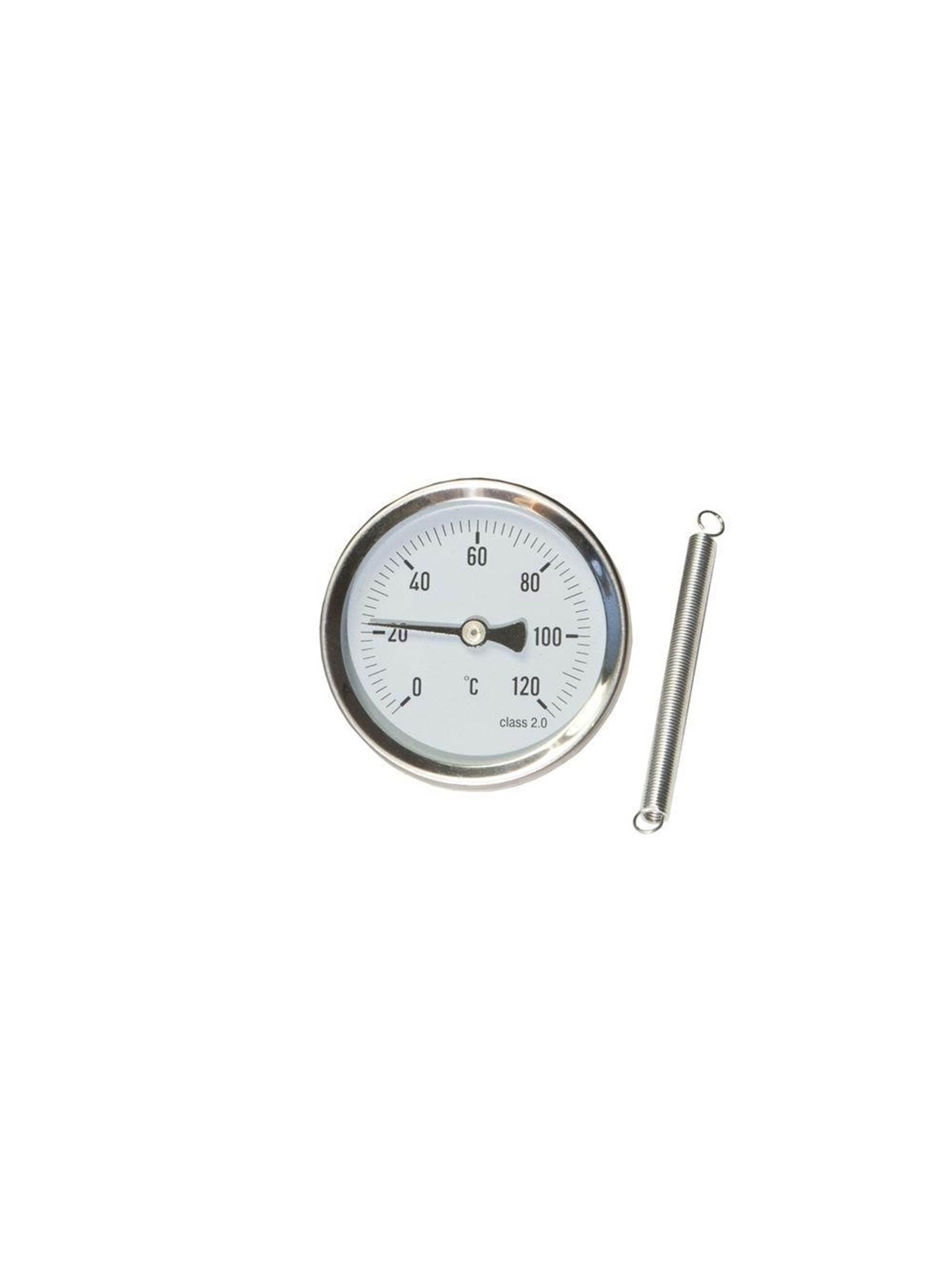 Erik Færgemann Fastspændingstermometer ø63 0-120°c, Måleinstrument