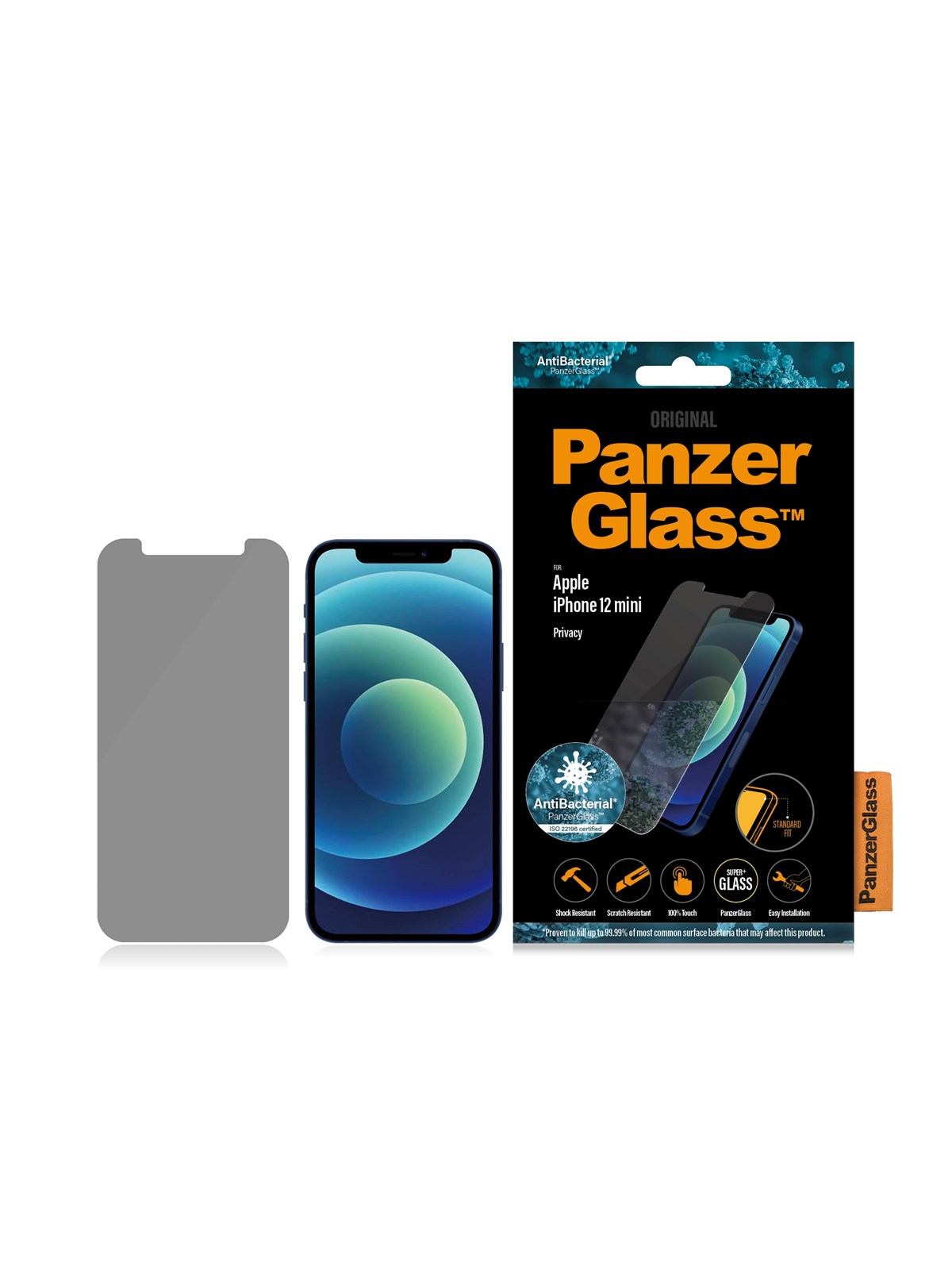 PanzerGlass Privacy Screen Protector Apple iPhone 12 Mini | Standard Fit