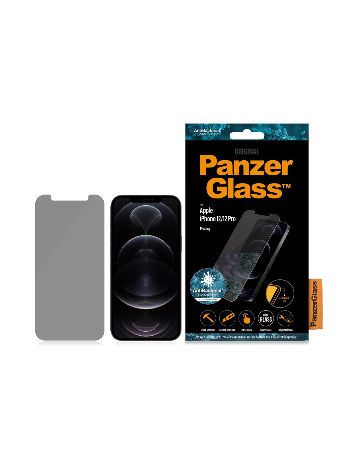 PanzerGlass Privacy Screen Protector Apple iPhone 12 | 12 Pro | Standard Fit